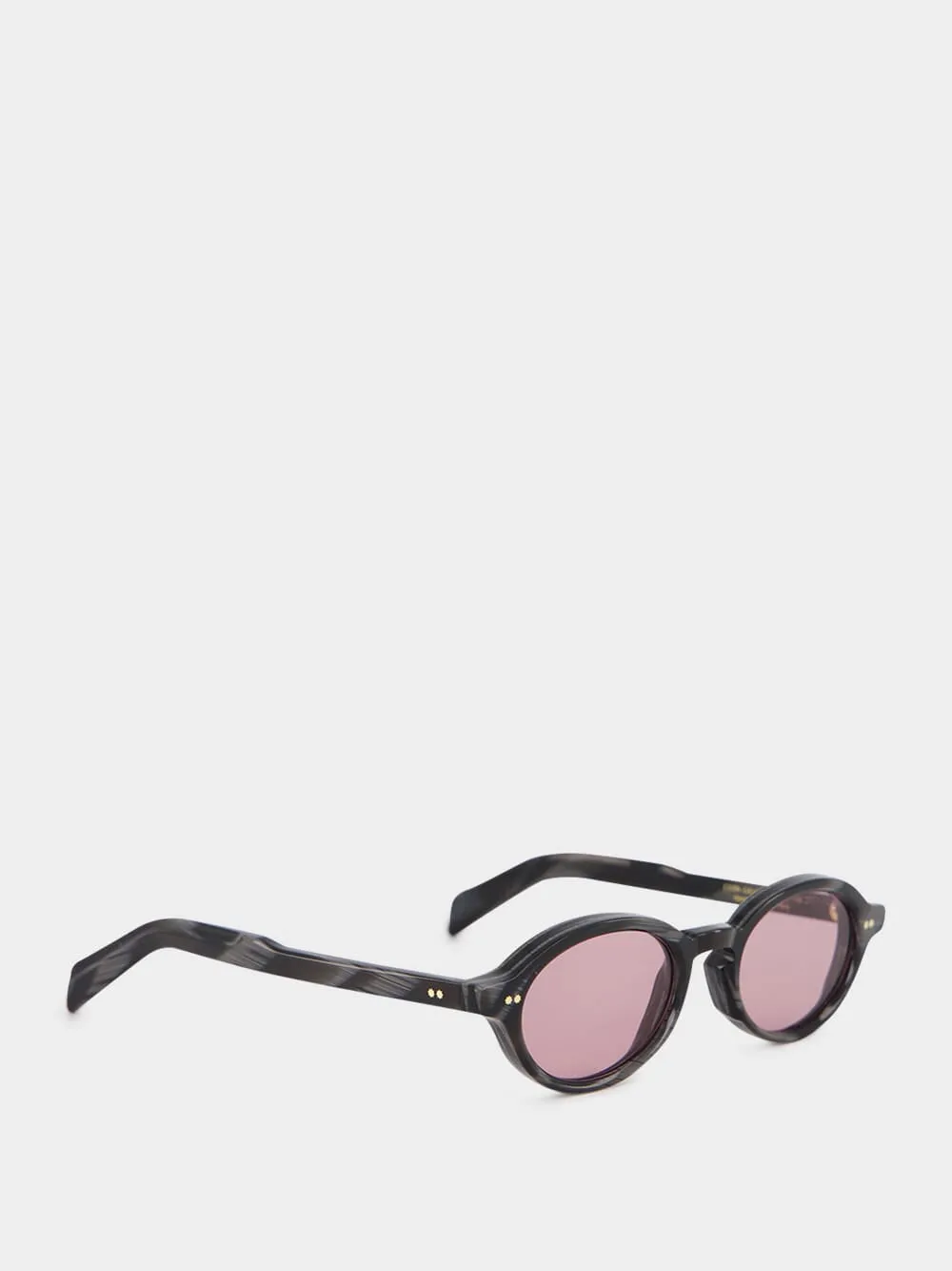 Black Horn GR13 Oval Sunglasses sold by Fashion Clinic product image thumbnail 2