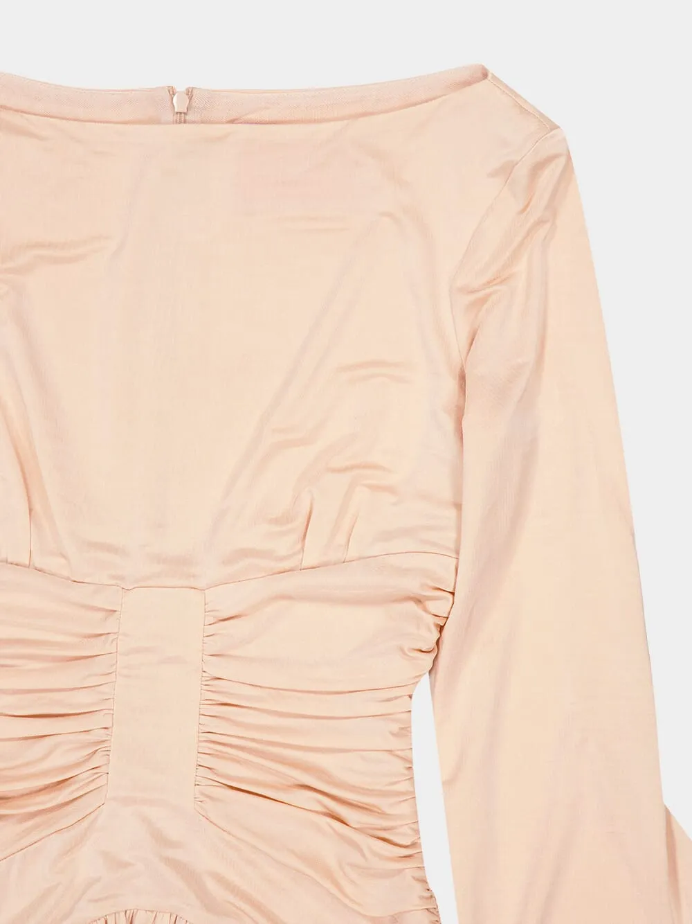 Peach Sublime Silk Midi Dress sold by Fashion Clinic product image thumbnail 3
