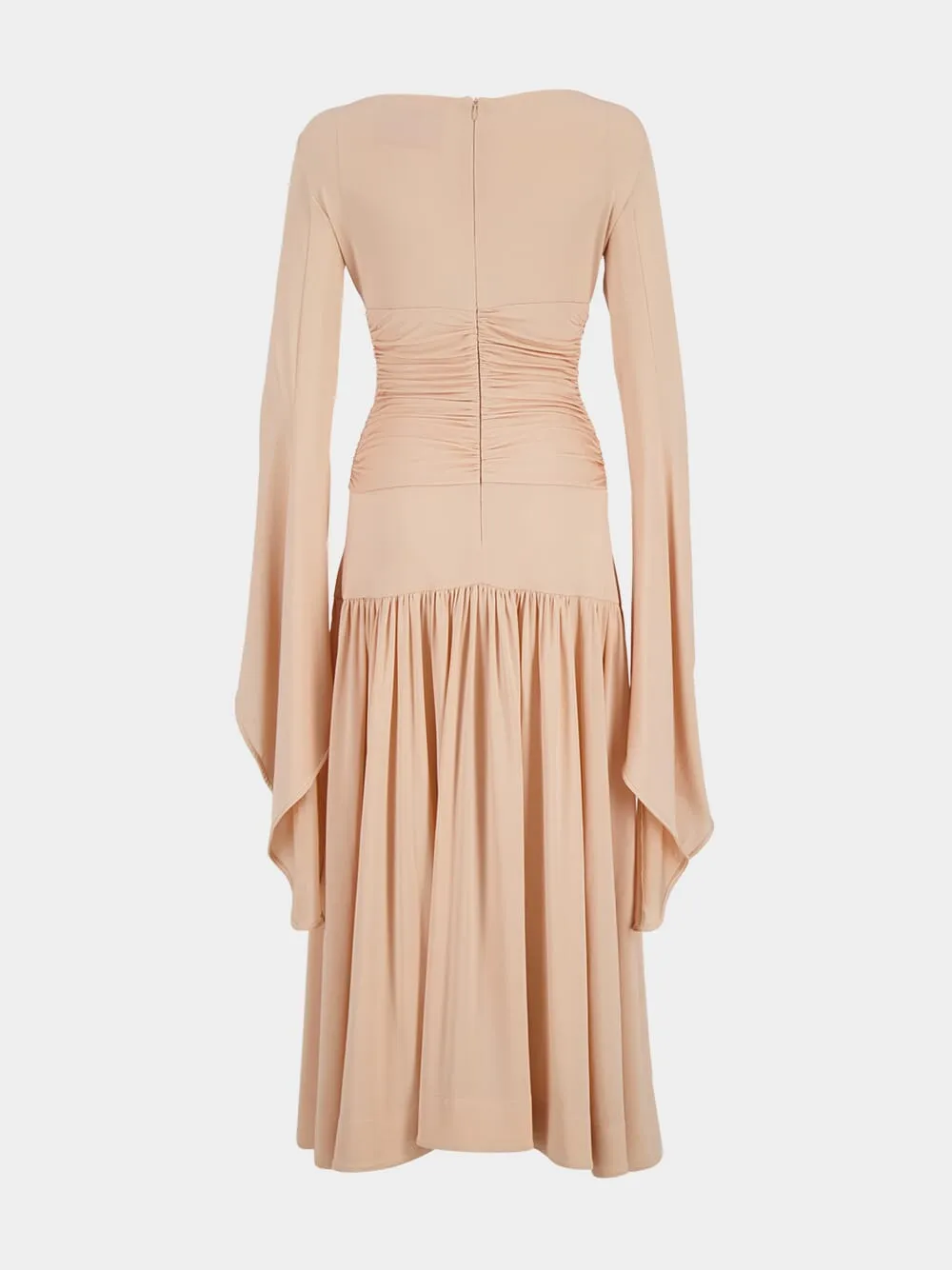 Peach Sublime Silk Midi Dress sold by Fashion Clinic product image thumbnail 2