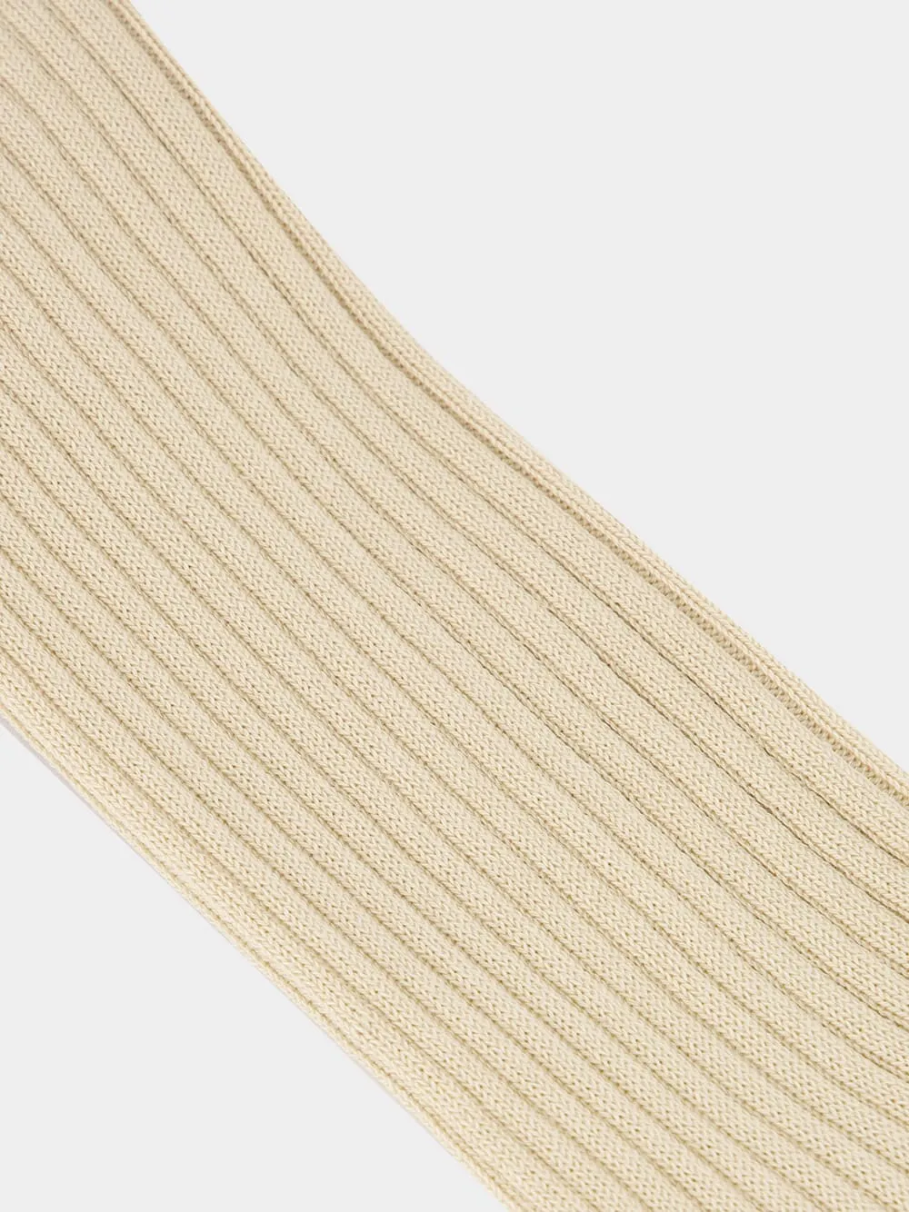 Beige Giza High Gauge Cotton Socks sold by Fashion Clinic product image thumbnail 3