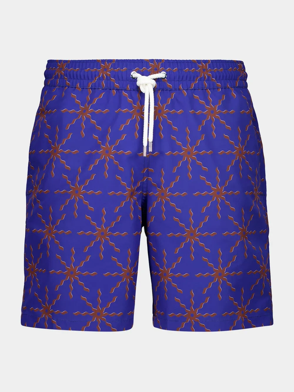 Cobalt Blue Santos O Sol Swim Shorts sold by Fashion Clinic