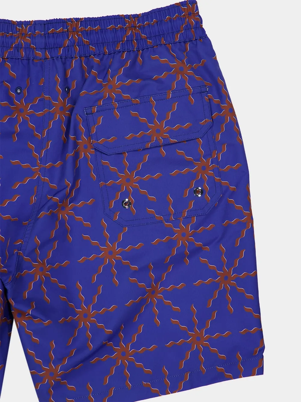 Cobalt Blue Santos O Sol Swim Shorts sold by Fashion Clinic product image thumbnail 4