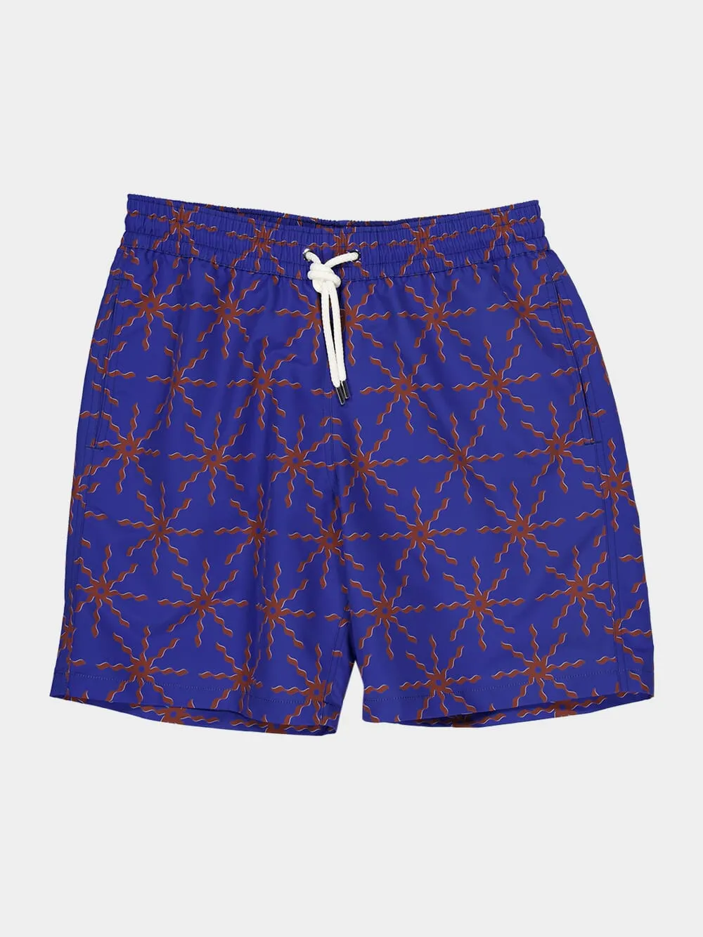 Cobalt Blue Santos O Sol Swim Shorts sold by Fashion Clinic product image thumbnail 5