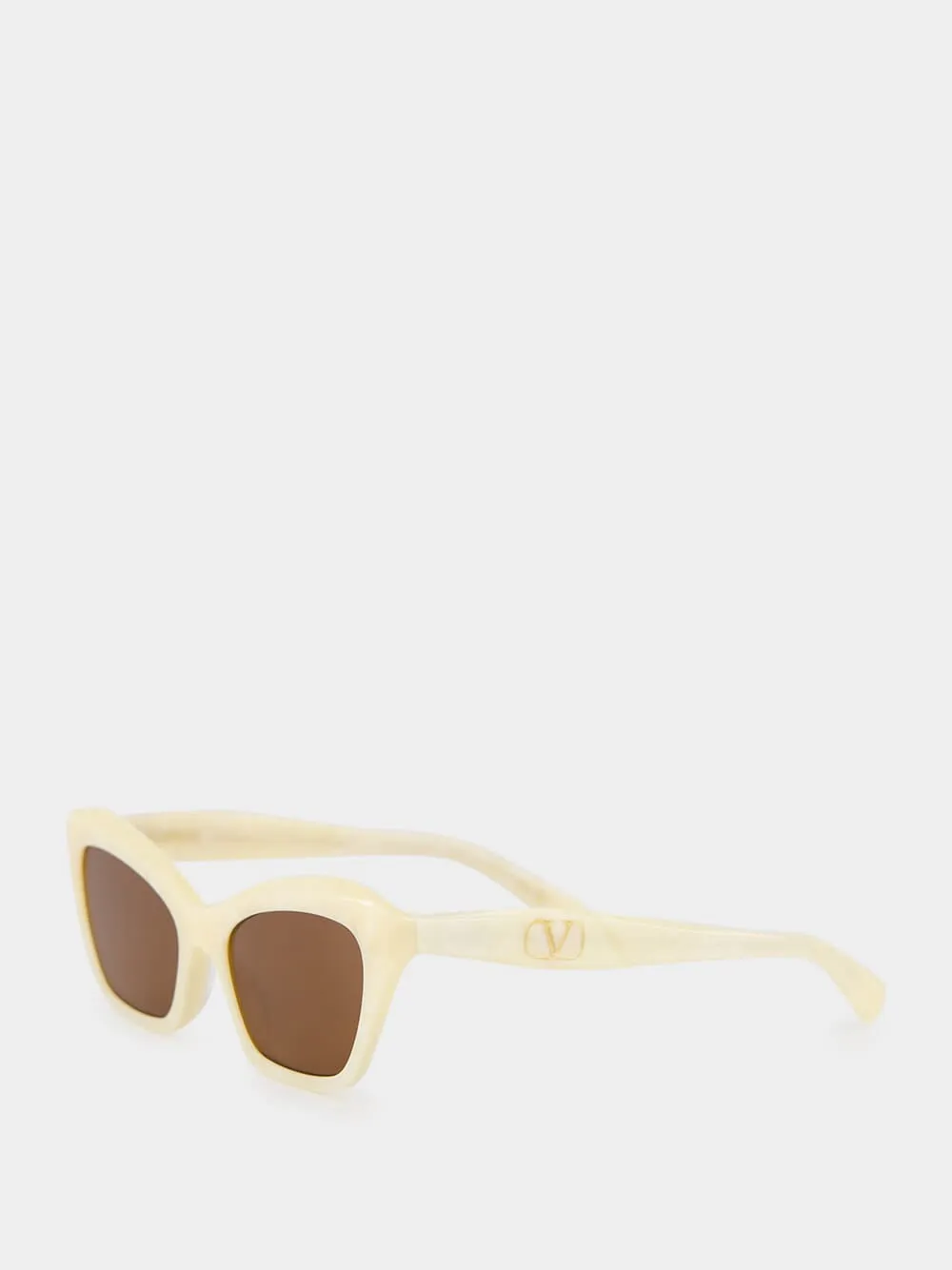 Ivory Dauphin Sunglasses in Recycled Acetate sold by Fashion Clinic product image thumbnail 3