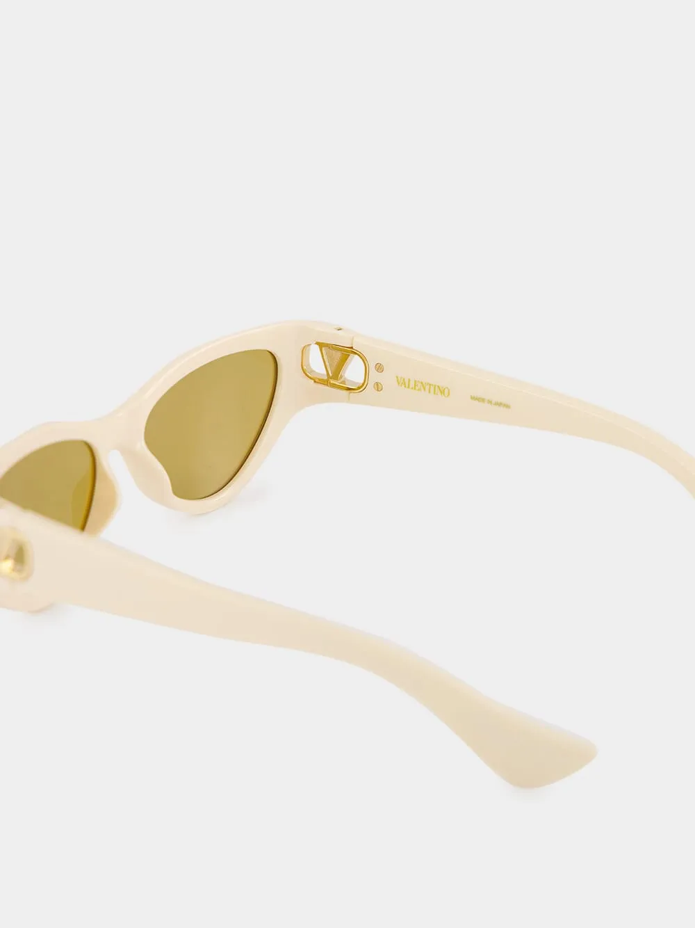 Ivory and Brown Vain Light Bio Inject Sunglasses sold by Fashion Clinic product image thumbnail 4