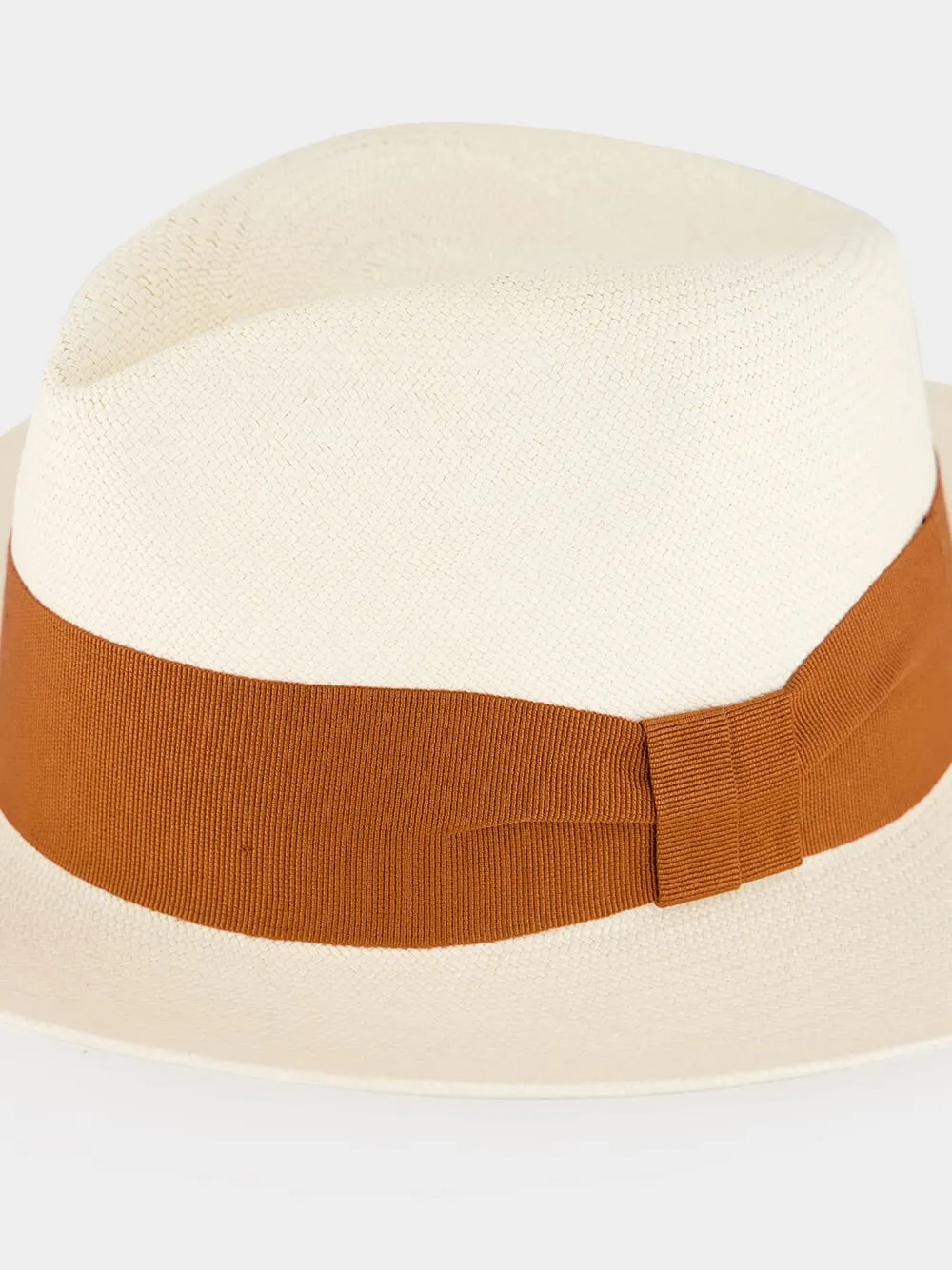 Natural and Brown Rafael Panama Hat sold by Fashion Clinic product image thumbnail 4