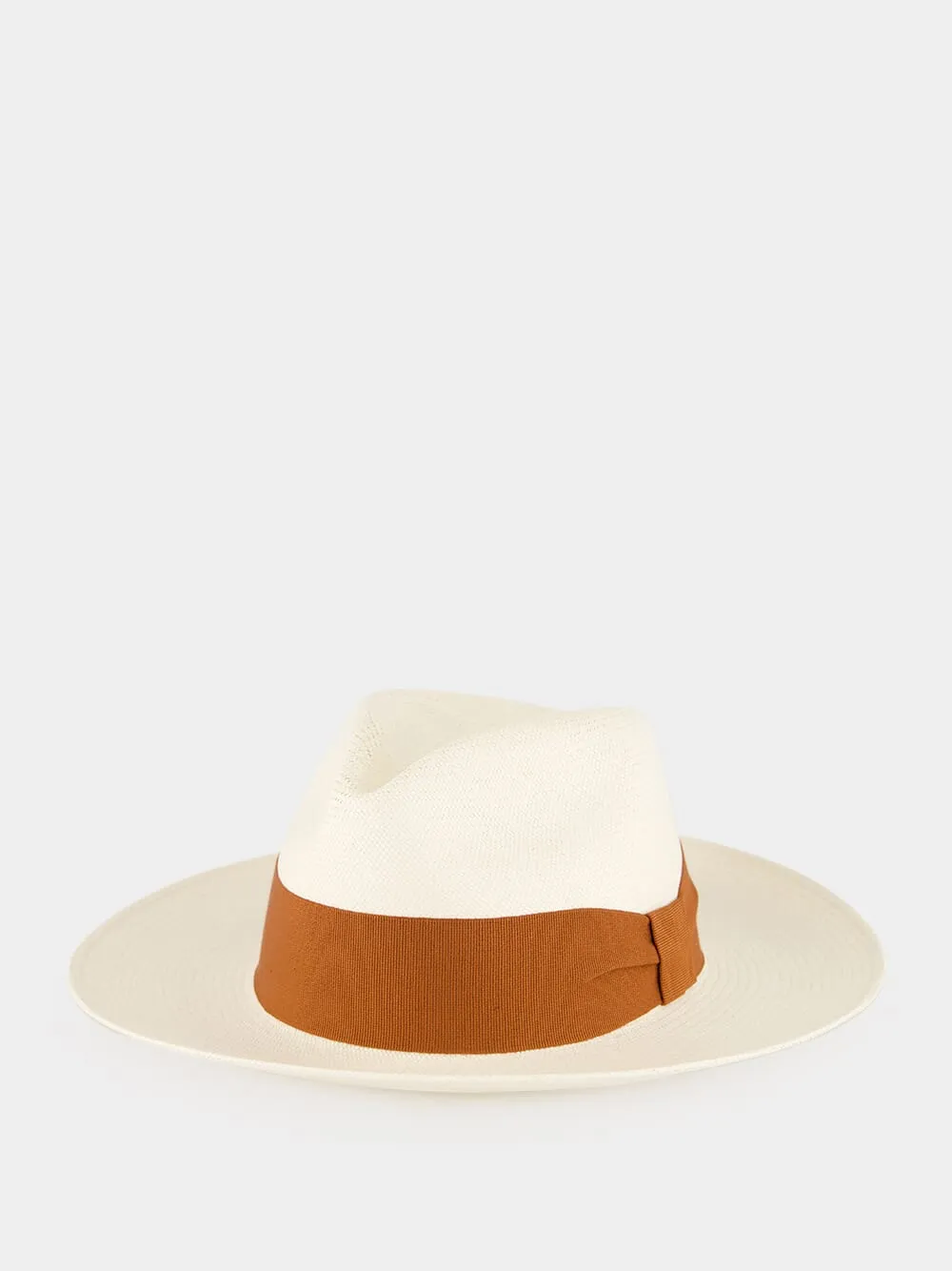 Natural and Brown Rafael Panama Hat sold by Fashion Clinic product image thumbnail 2