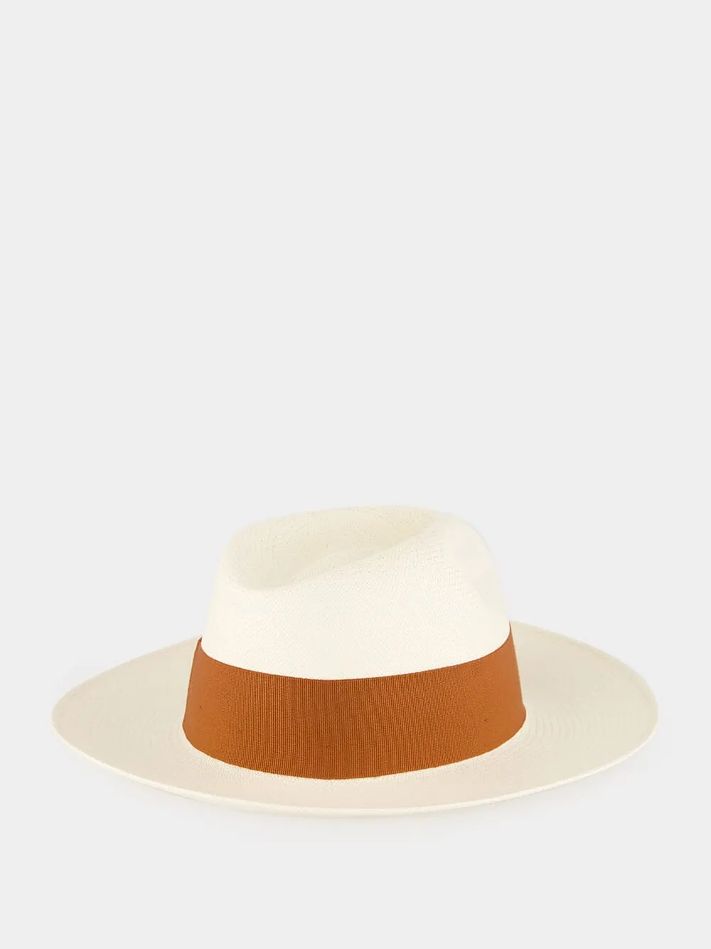 Natural and Brown Rafael Panama Hat sold by Fashion Clinic product image thumbnail 3