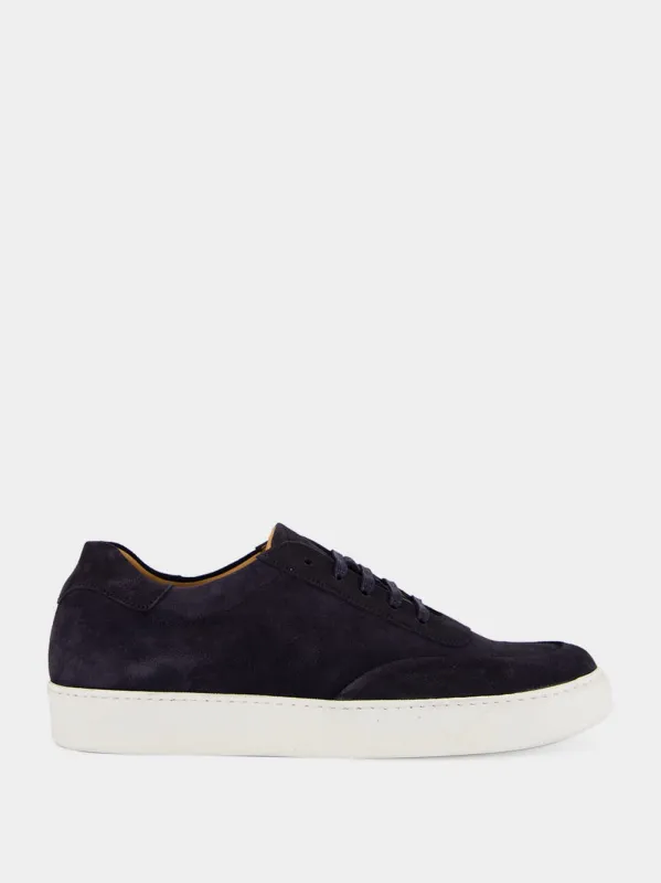 Navy Lapa Suede Sneakers made by Fashion Clinic