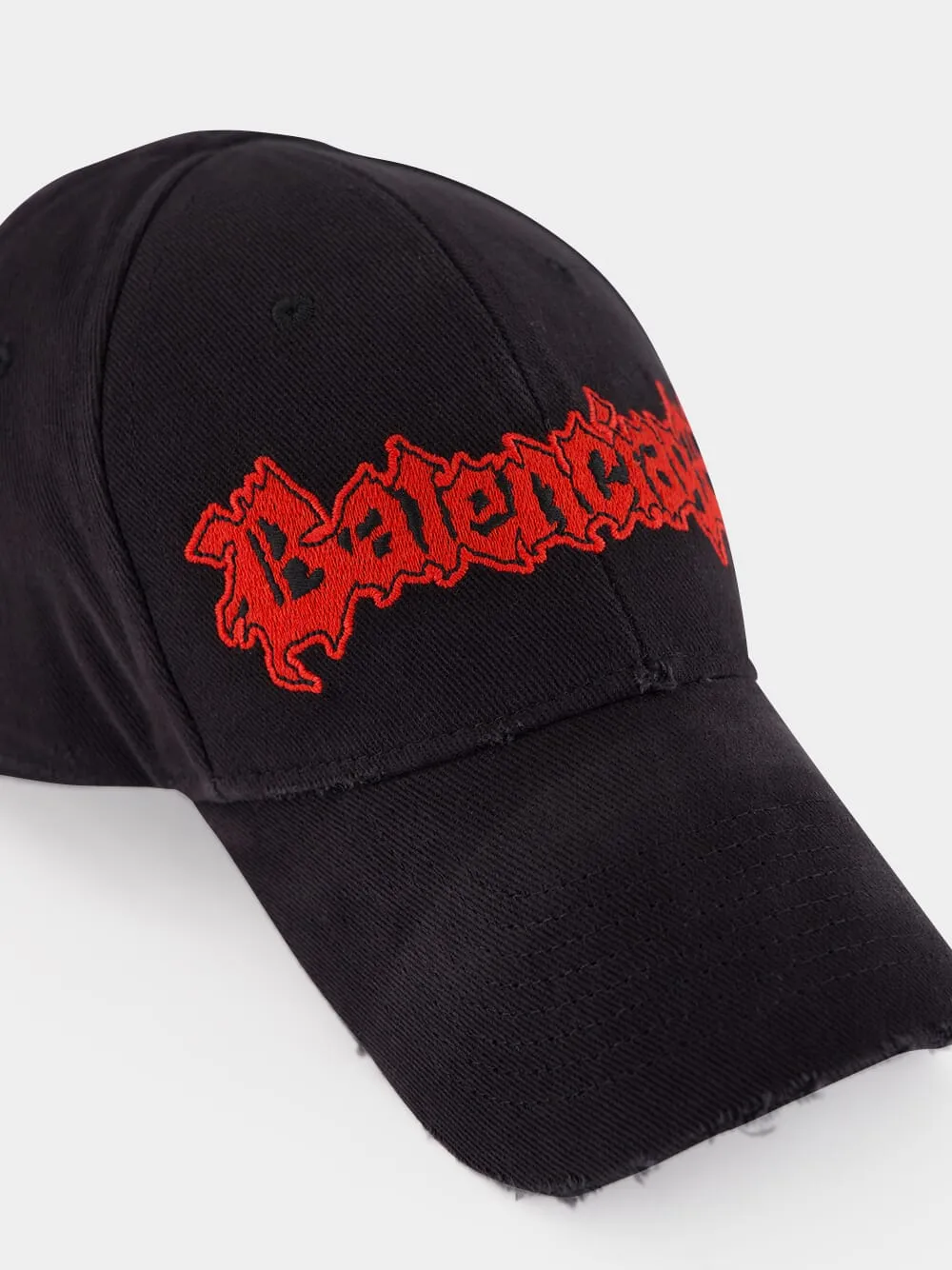 Black Cotton Drill Logo Cap sold by Fashion Clinic product image thumbnail 3