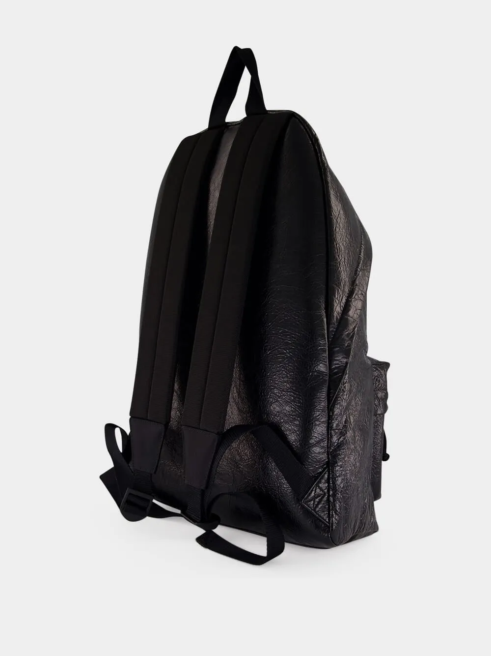 Black Explorer Leather Backpack sold by Fashion Clinic product image thumbnail 4