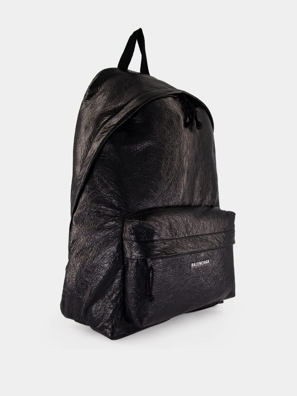 Black Explorer Leather Backpack sold by Fashion Clinic product image thumbnail 2