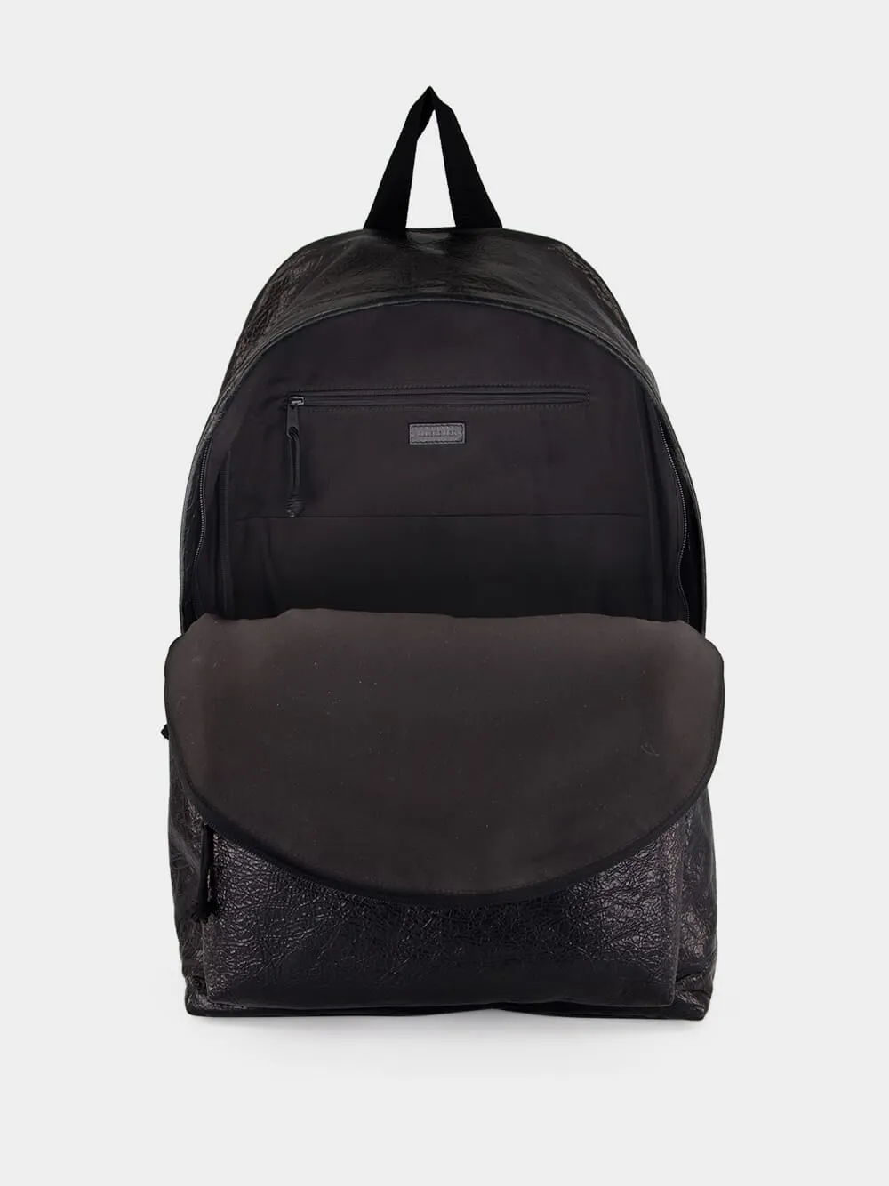 Black Explorer Leather Backpack sold by Fashion Clinic product image thumbnail 5