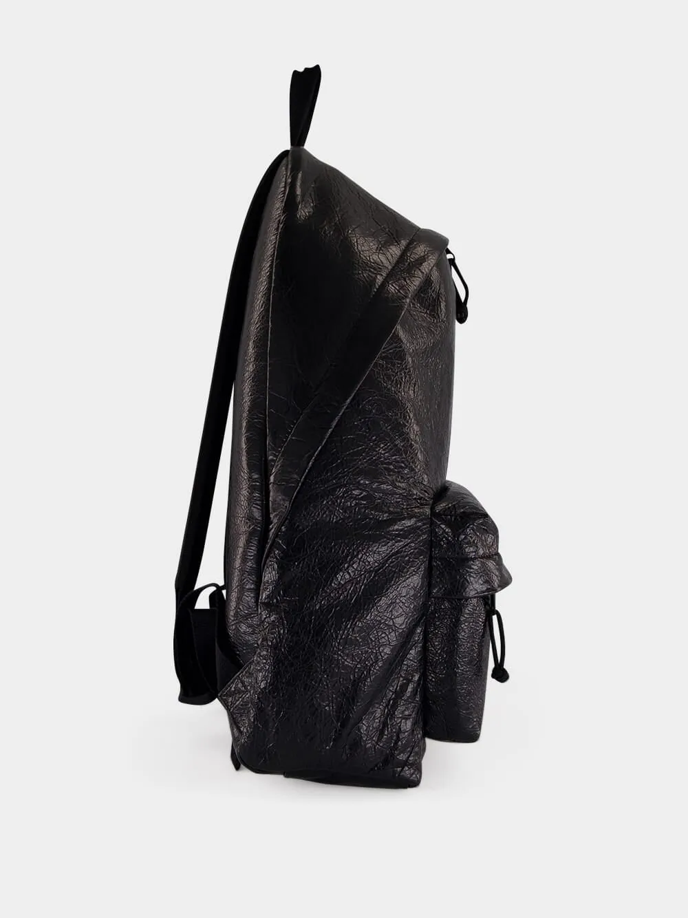 Black Explorer Leather Backpack sold by Fashion Clinic product image thumbnail 3