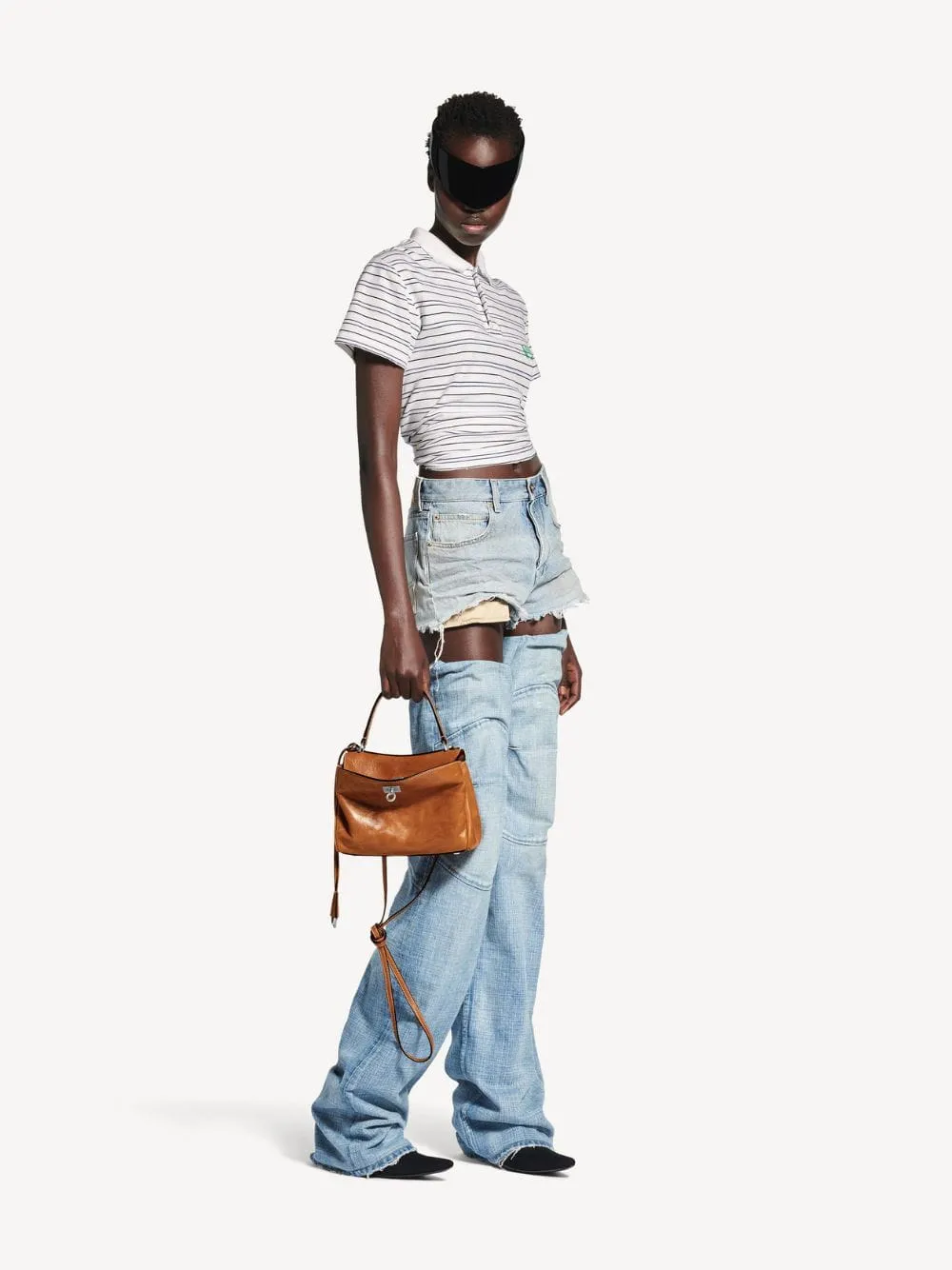 Tan Cowboy Rodeo Mini Leather Handbag sold by Fashion Clinic product image thumbnail 2