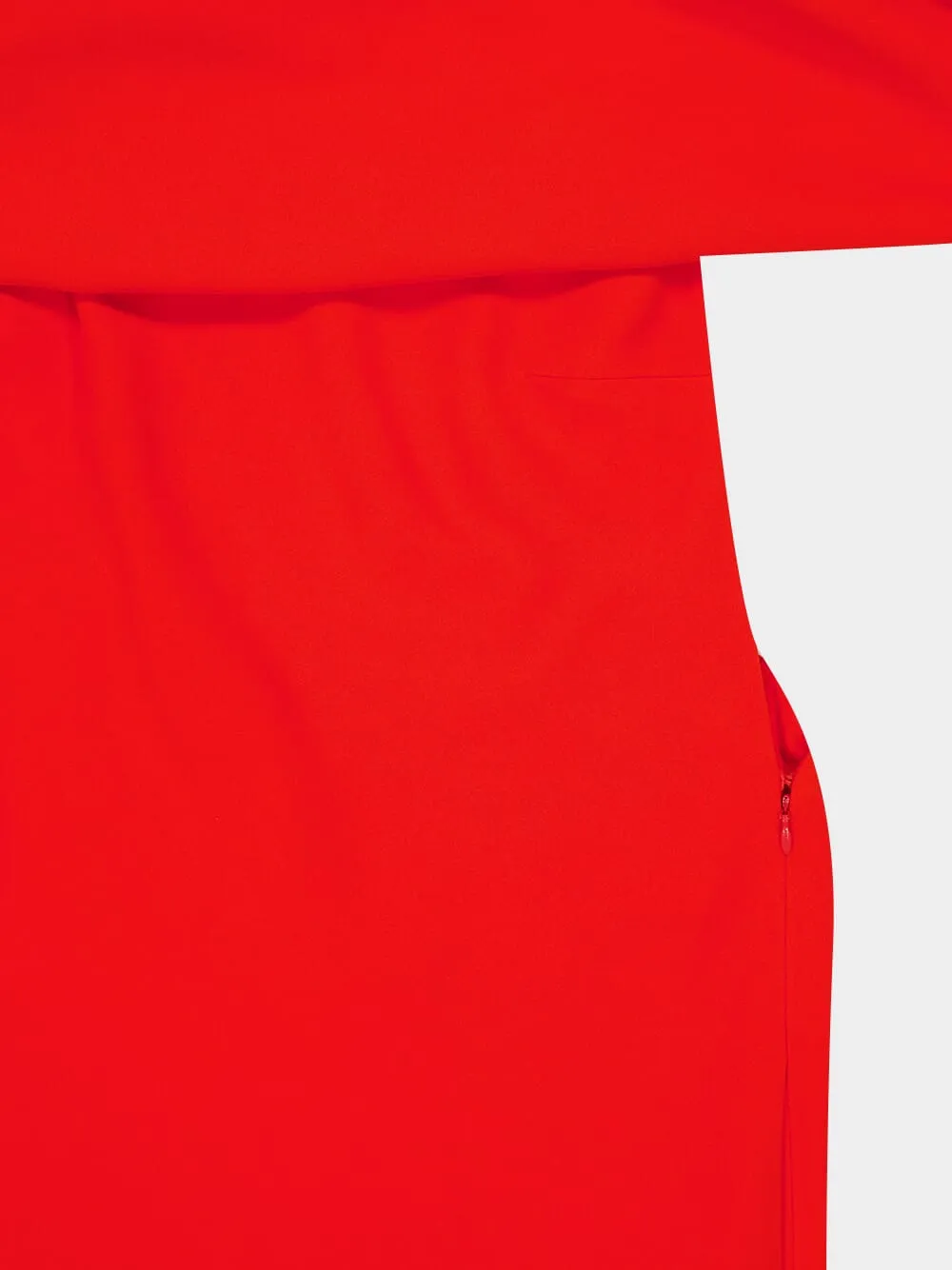 Sunset Red Draped Maxi Dress sold by Fashion Clinic product image thumbnail 5