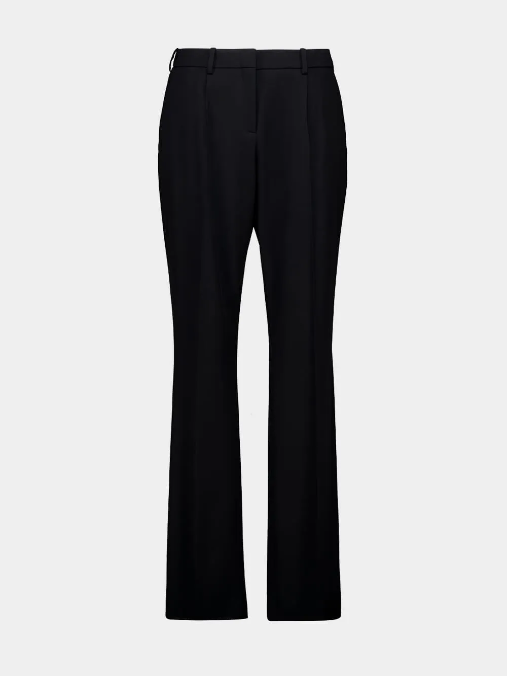 Black Slim Tailored Wool Pants sold by Fashion Clinic product image thumbnail 2
