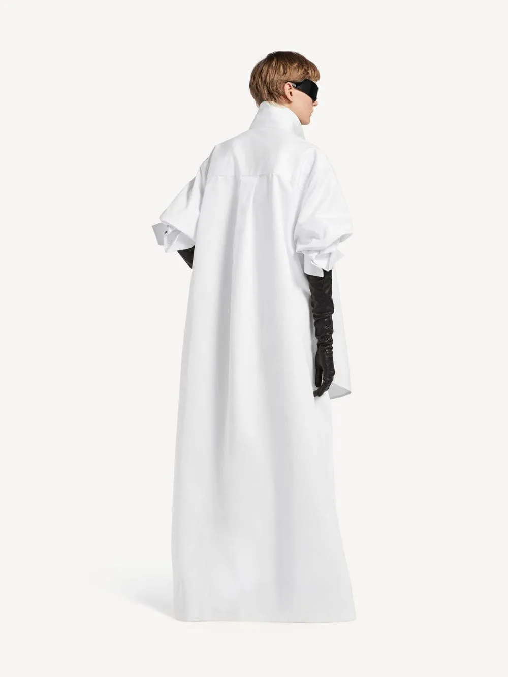 White Cotton-Silk Train Shirt sold by Fashion Clinic product image thumbnail 4