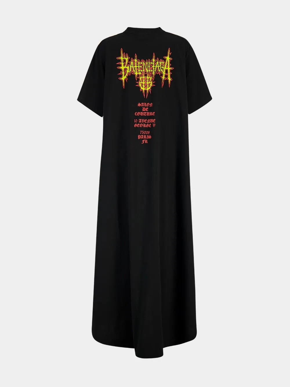 Black Sacré Cœur Train T-Shirt Dress sold by Fashion Clinic product image thumbnail 4