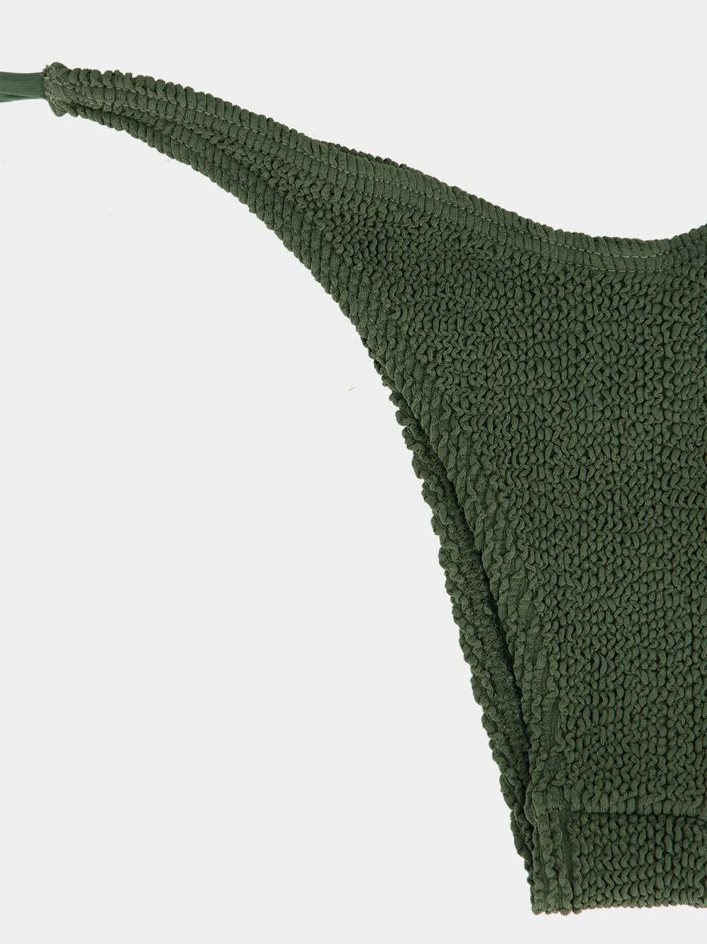 Khaki Crinkle Serenity Tie-Side Bikini Brief sold by Fashion Clinic product image thumbnail 4