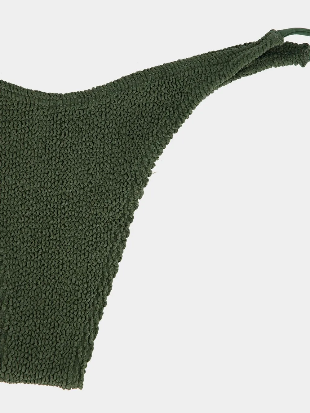 Khaki Crinkle Serenity Tie-Side Bikini Brief sold by Fashion Clinic product image thumbnail 3