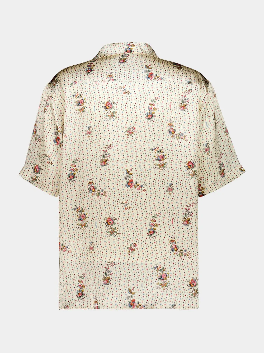 Butter Silk Bowling Shirt Floral Print sold by Fashion Clinic product image thumbnail 3