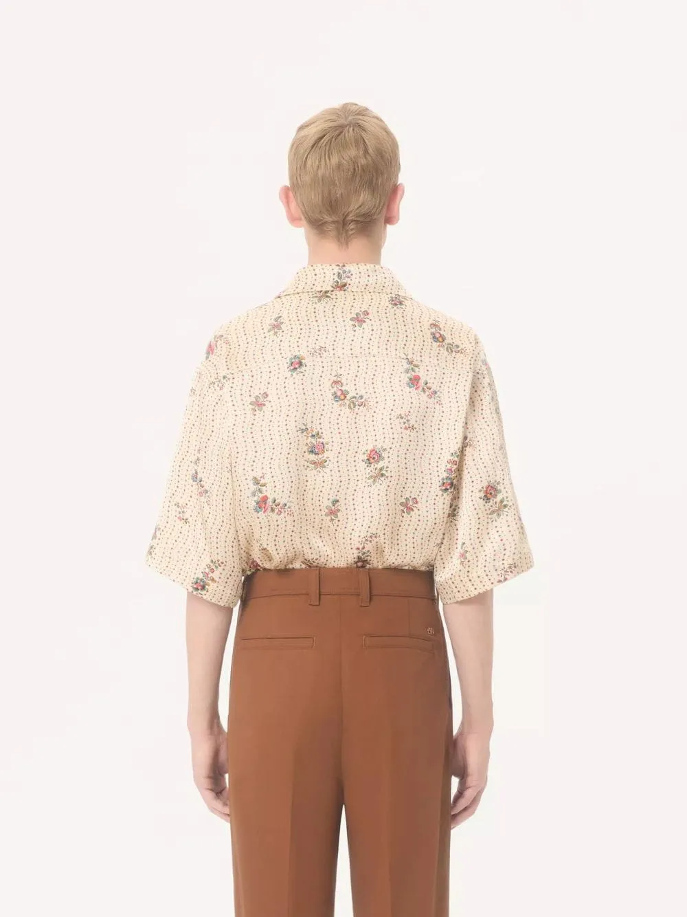 Butter Silk Bowling Shirt Floral Print sold by Fashion Clinic product image thumbnail 4