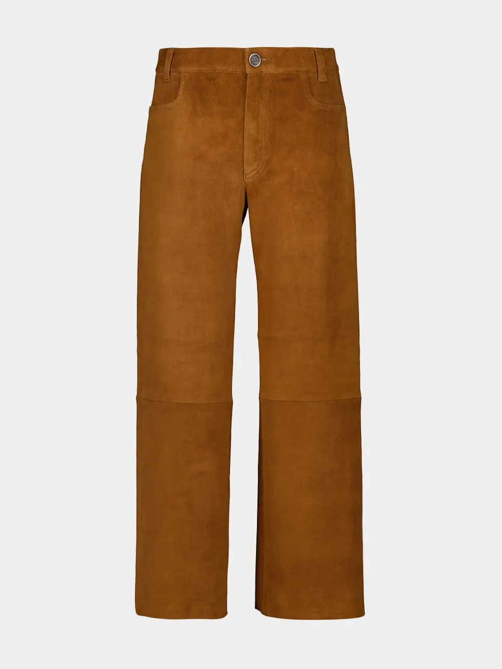 Brown Coyote Lilou Stretch Leather Pants sold by Fashion Clinic
