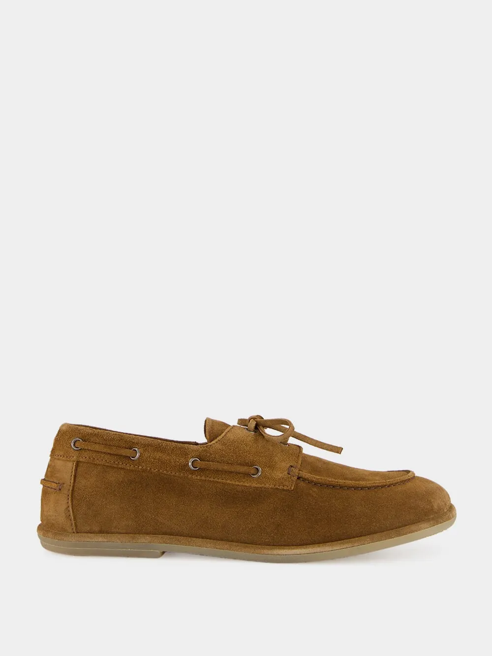 Cubano Love 001 Brown Suede Boat Shoes sold by Fashion Clinic