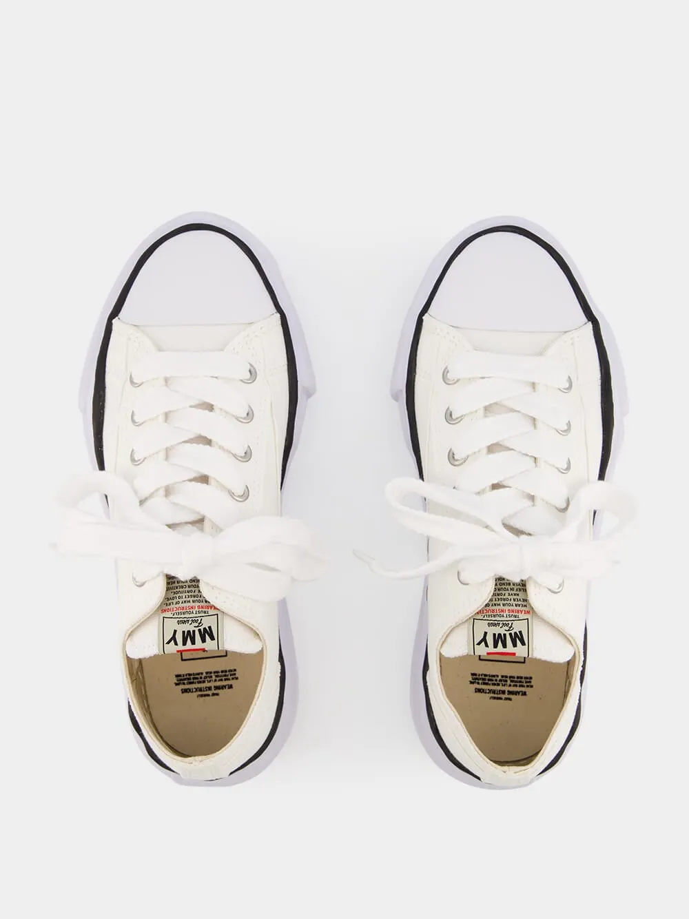 White Peterson OG Sole Canvas Low-Top Sneakers sold by Fashion Clinic product image thumbnail 4