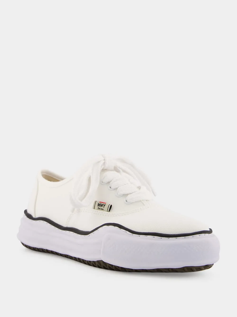 White Baker OG Sole Canvas Low-Top Sneakers sold by Fashion Clinic product image thumbnail 2