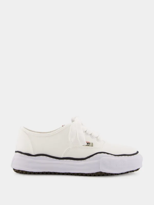 White Baker OG Sole Canvas Low-Top Sneakers made by Maison MIHARA YASUHIRO
