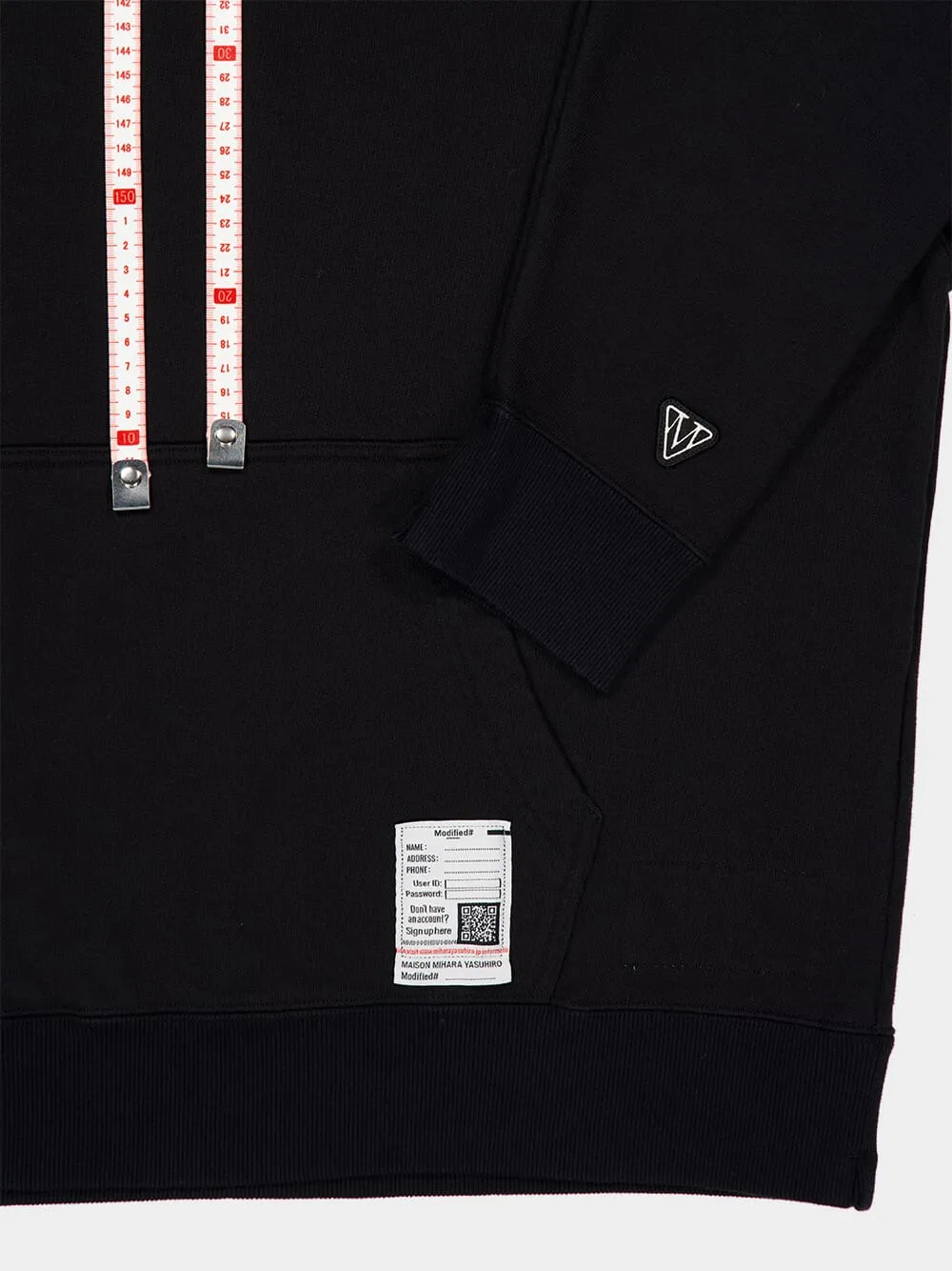 Black Leon Embroidery Hooded Sweatshirt sold by Fashion Clinic product image thumbnail 4