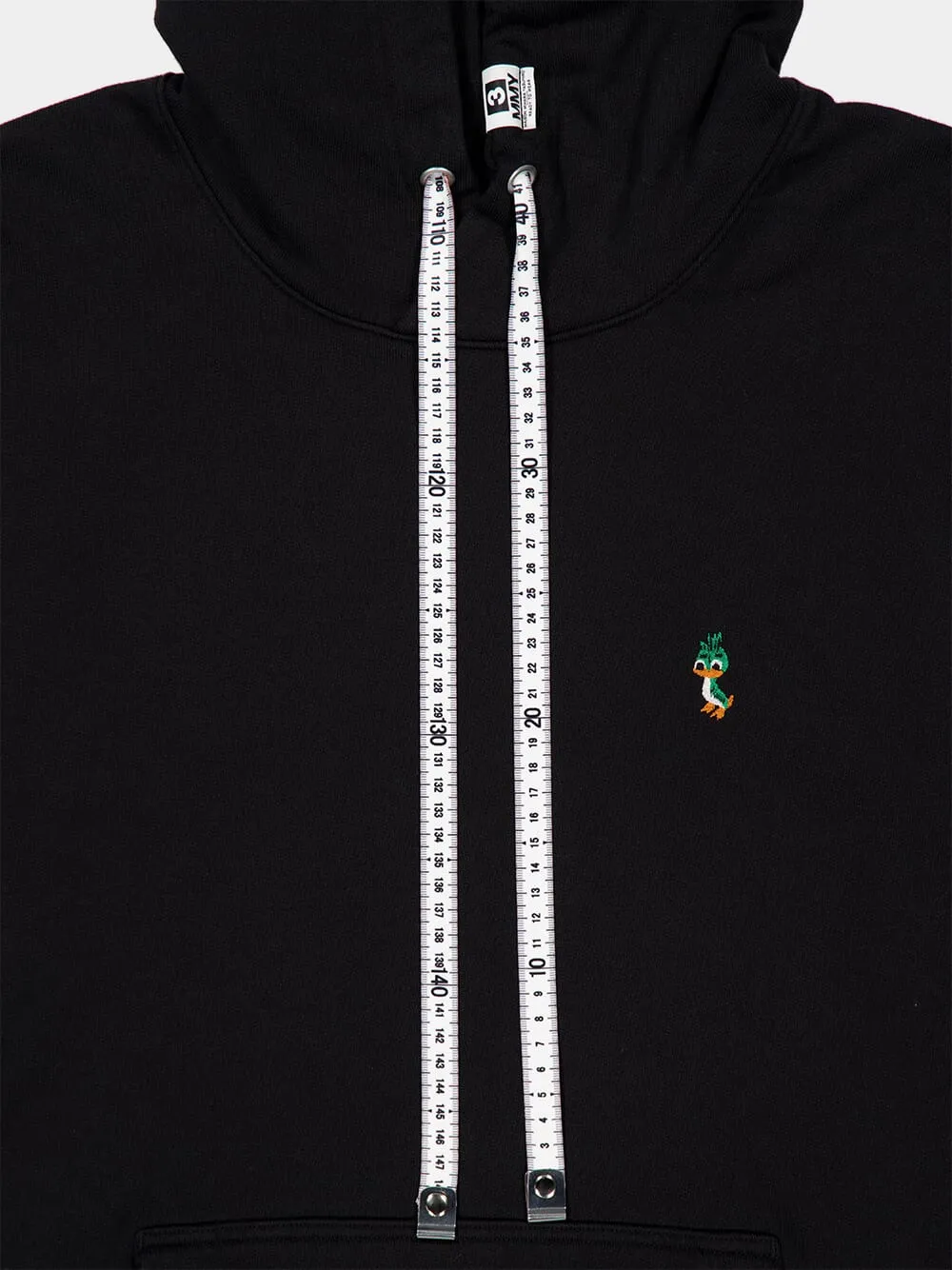 Black Leon Embroidery Hooded Sweatshirt sold by Fashion Clinic product image thumbnail 3