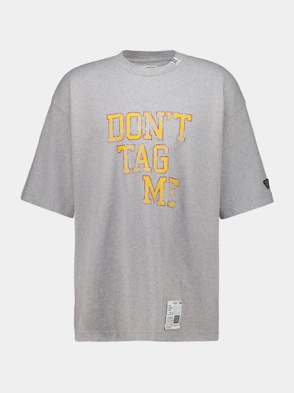 Grey Don’t Tag Me Printed T-Shirt made by Maison MIHARA YASUHIRO