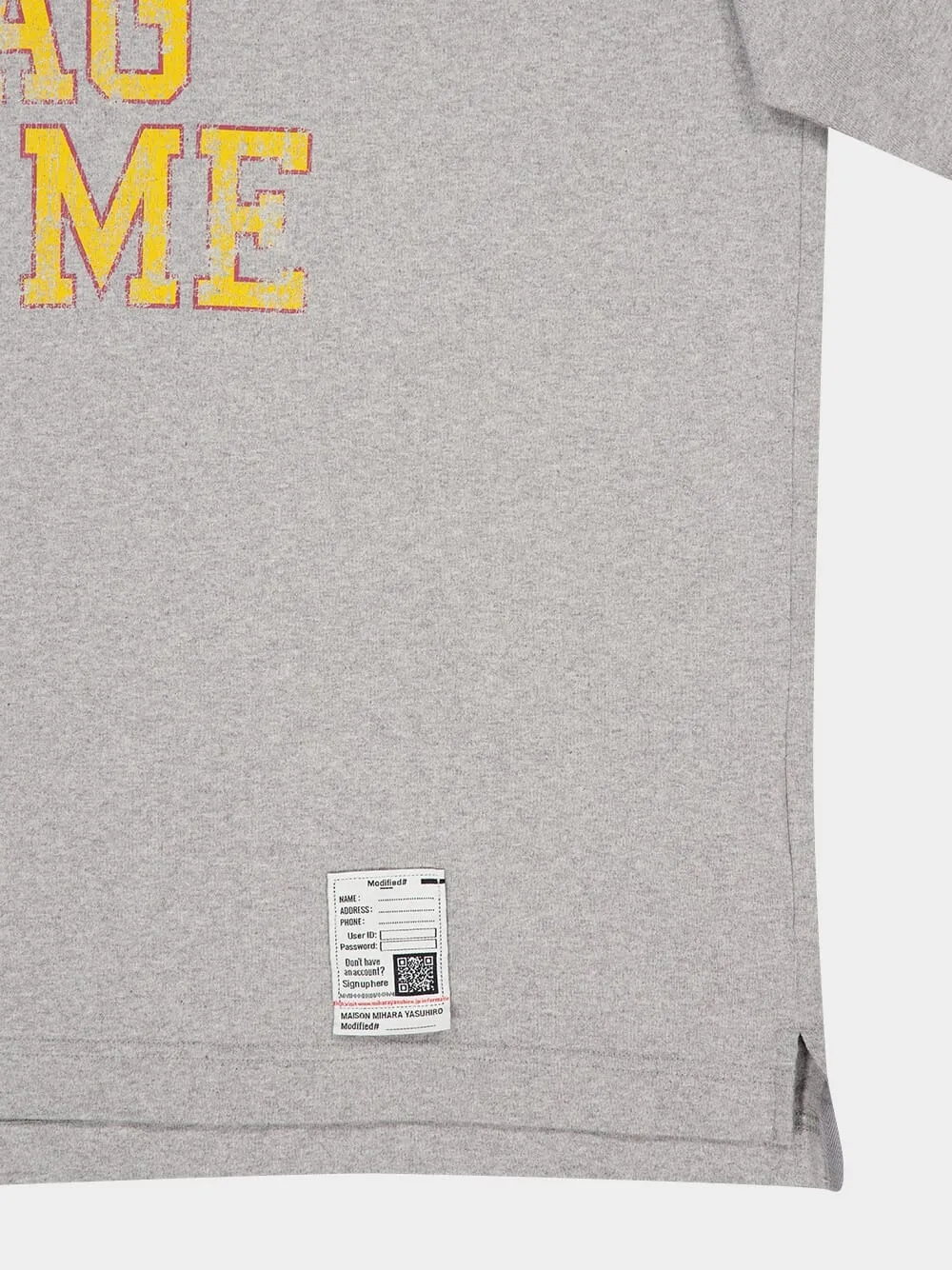 Grey Don’t Tag Me Printed T-Shirt sold by Fashion Clinic product image thumbnail 3