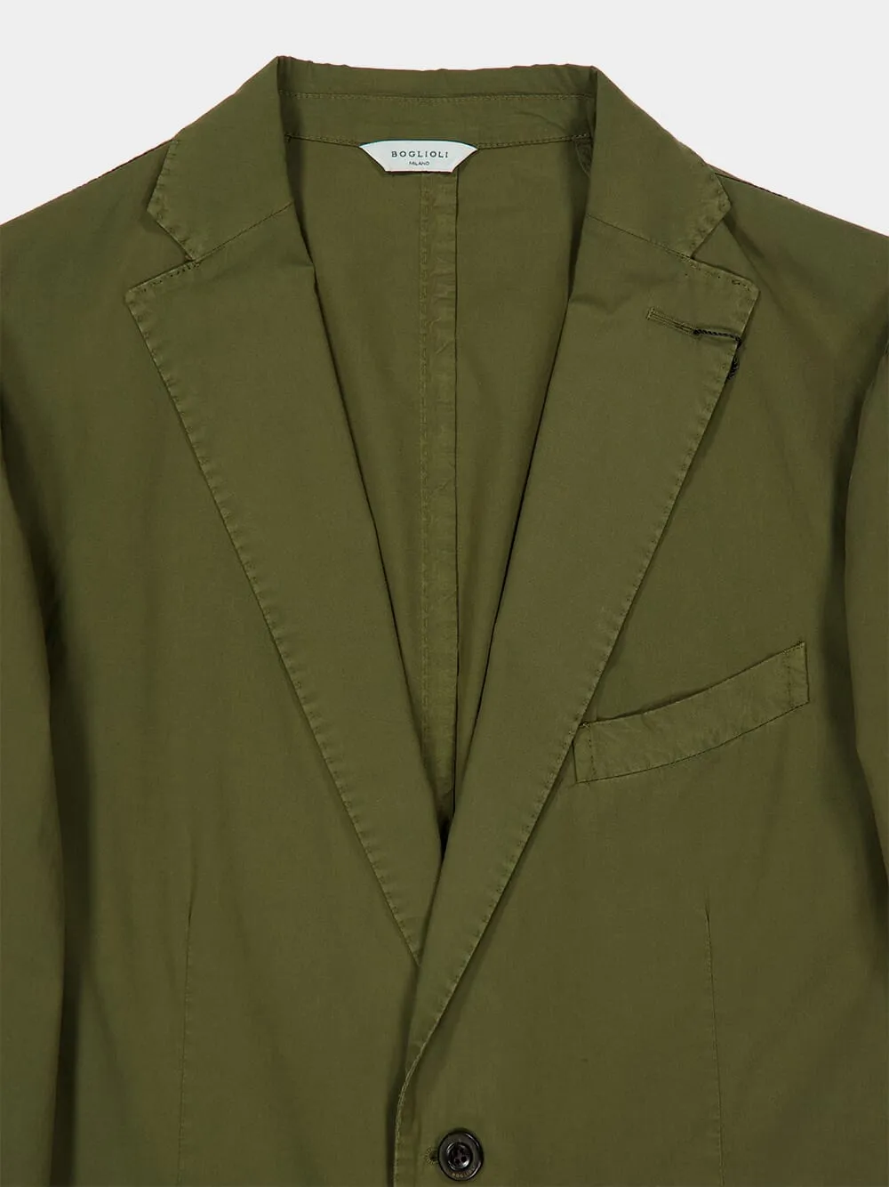 Khaki Green Cotton Blazer sold by Fashion Clinic product image thumbnail 3