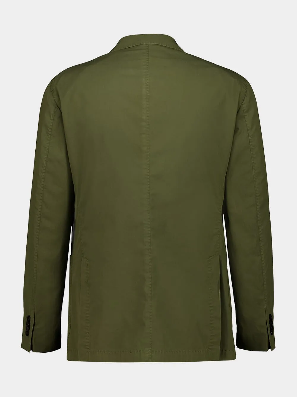 Khaki Green Cotton Blazer sold by Fashion Clinic product image thumbnail 2