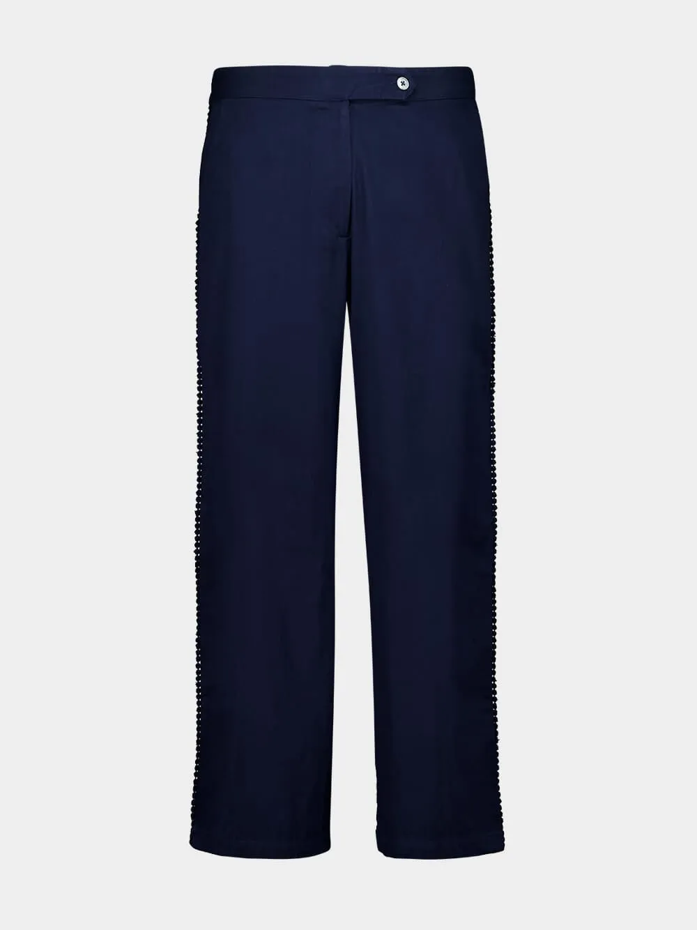 Navy Corniche Trousers sold by Fashion Clinic