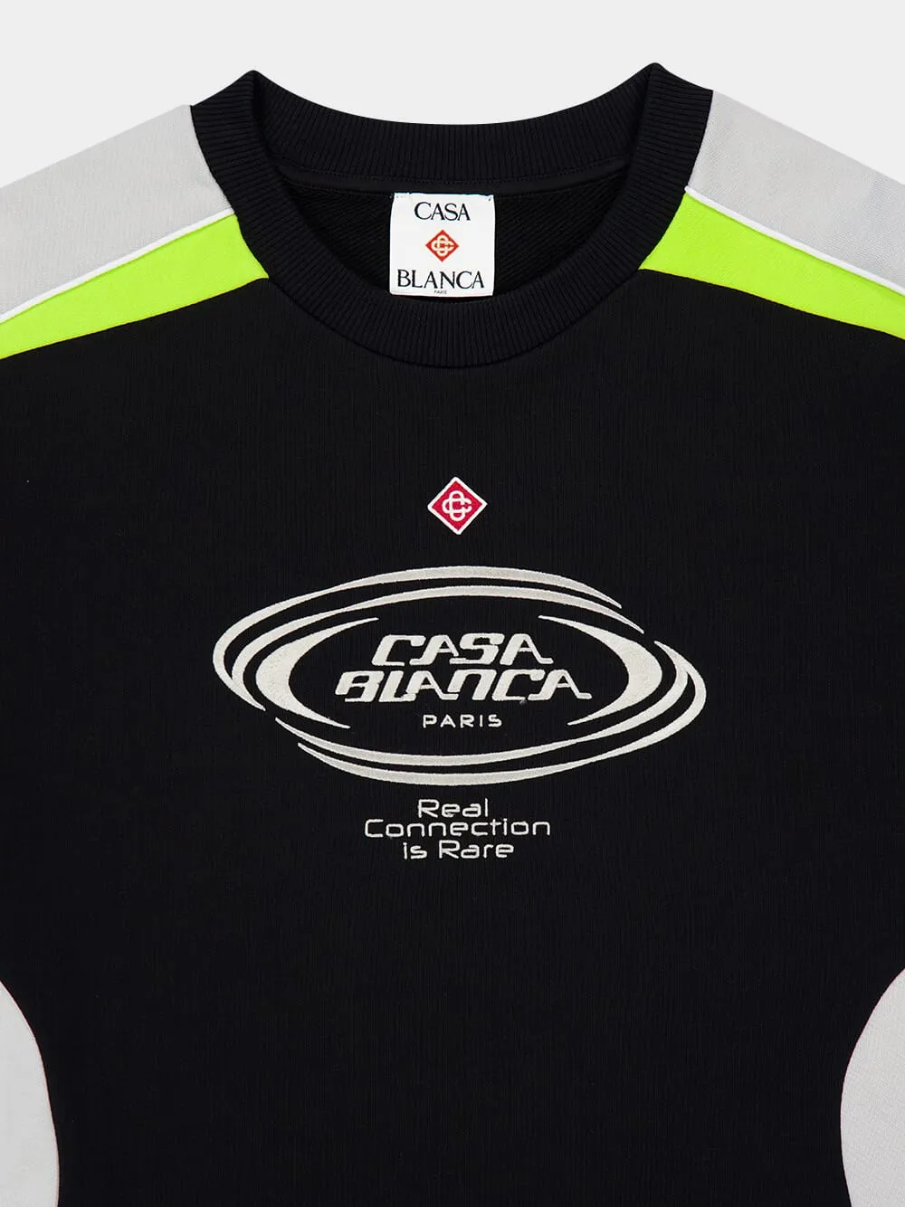 Black Colourblock Logo Sweatshirt sold by Fashion Clinic product image thumbnail 5