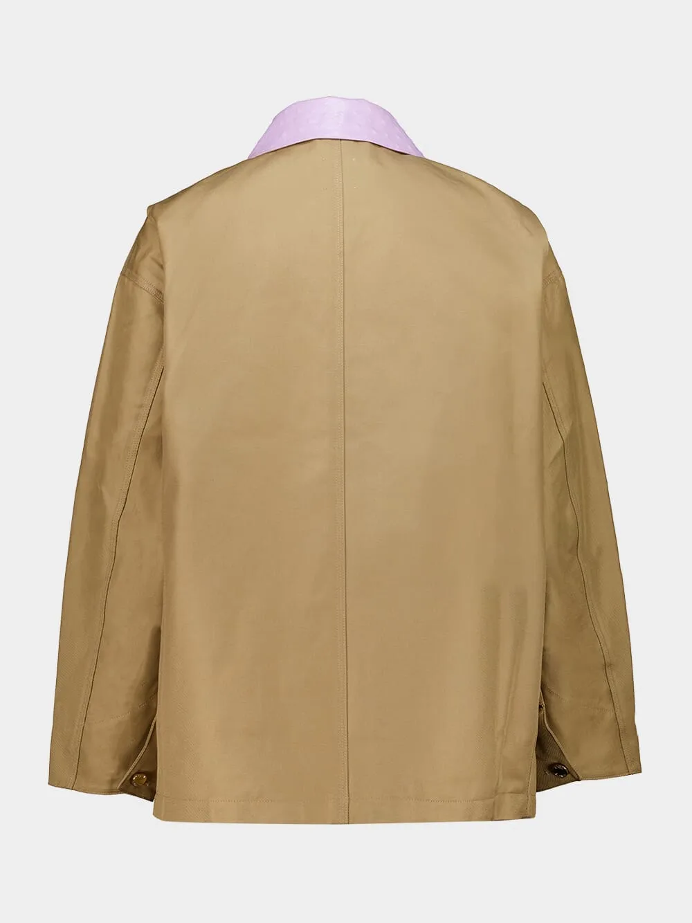Beige Cotton Workwear Jacket sold by Fashion Clinic product image thumbnail 2