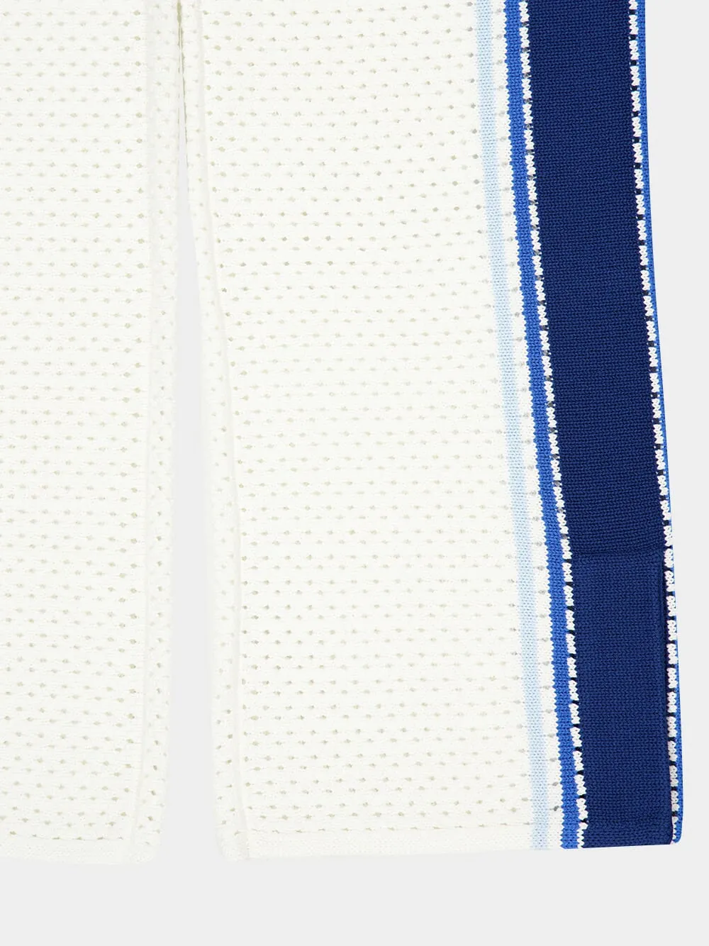 White and Blue Striped Mesh Track Pants sold by Fashion Clinic product image thumbnail 4