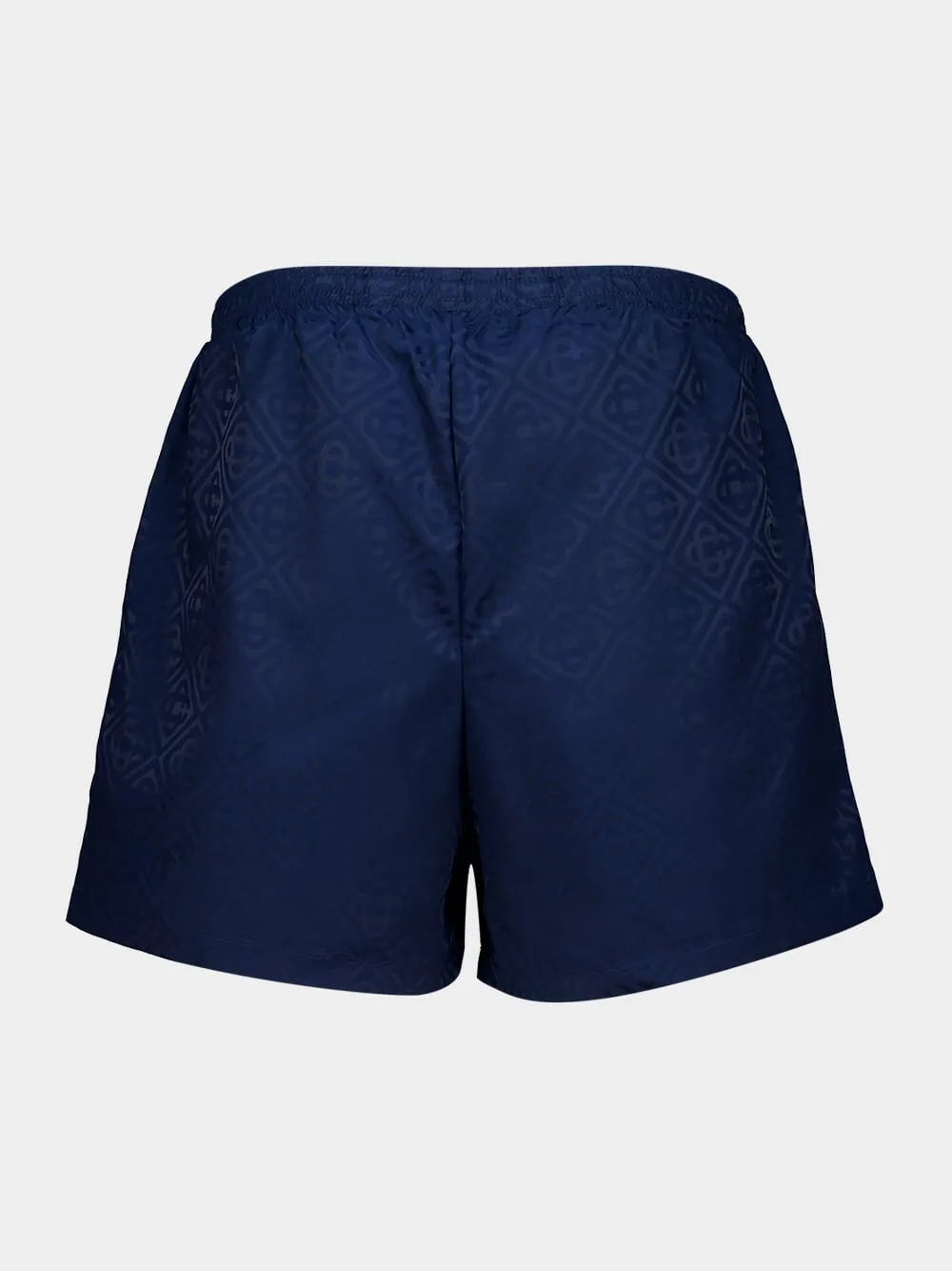 Navy Monogram Jacquard Swim Shorts sold by Fashion Clinic product image thumbnail 2