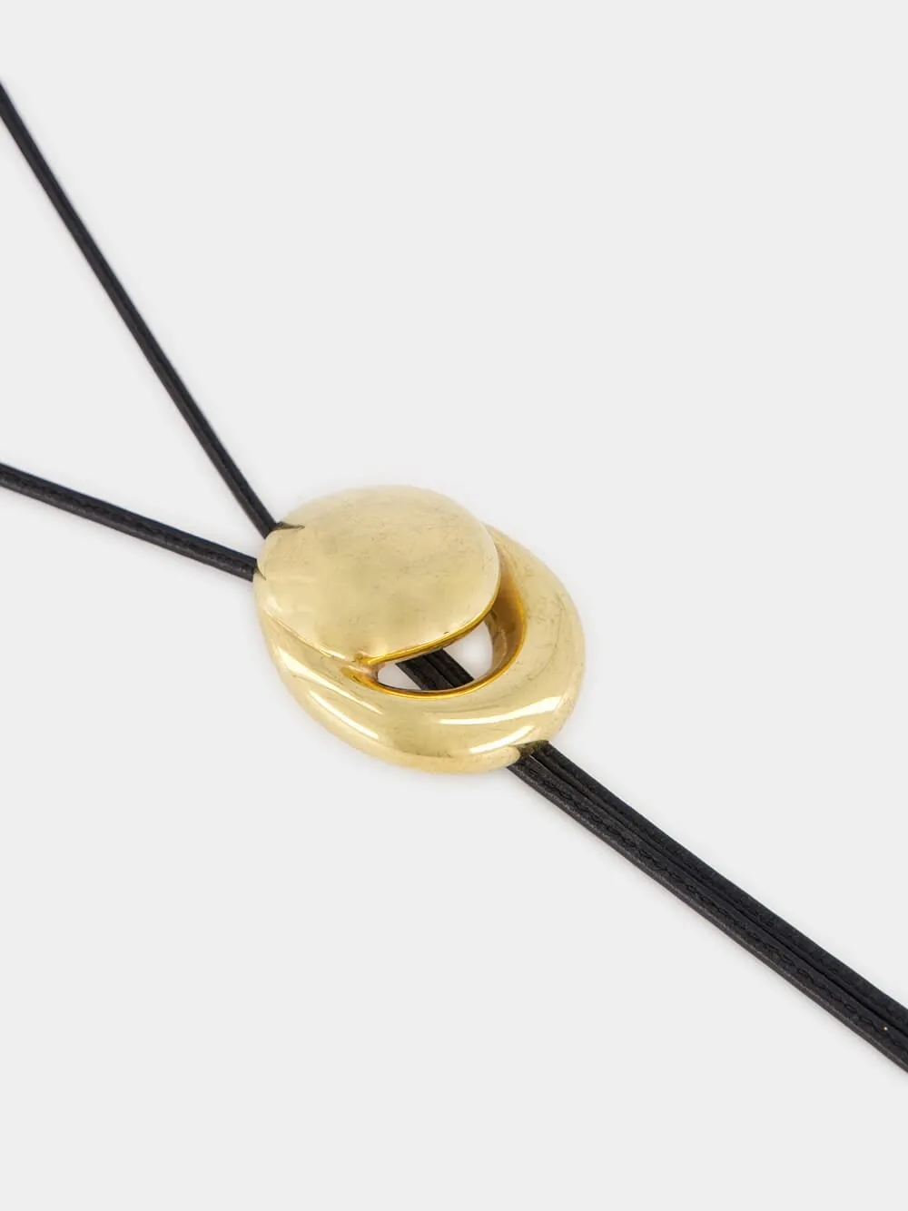 Gold Blow Up Cord Bolo Tie sold by Fashion Clinic product image thumbnail 2