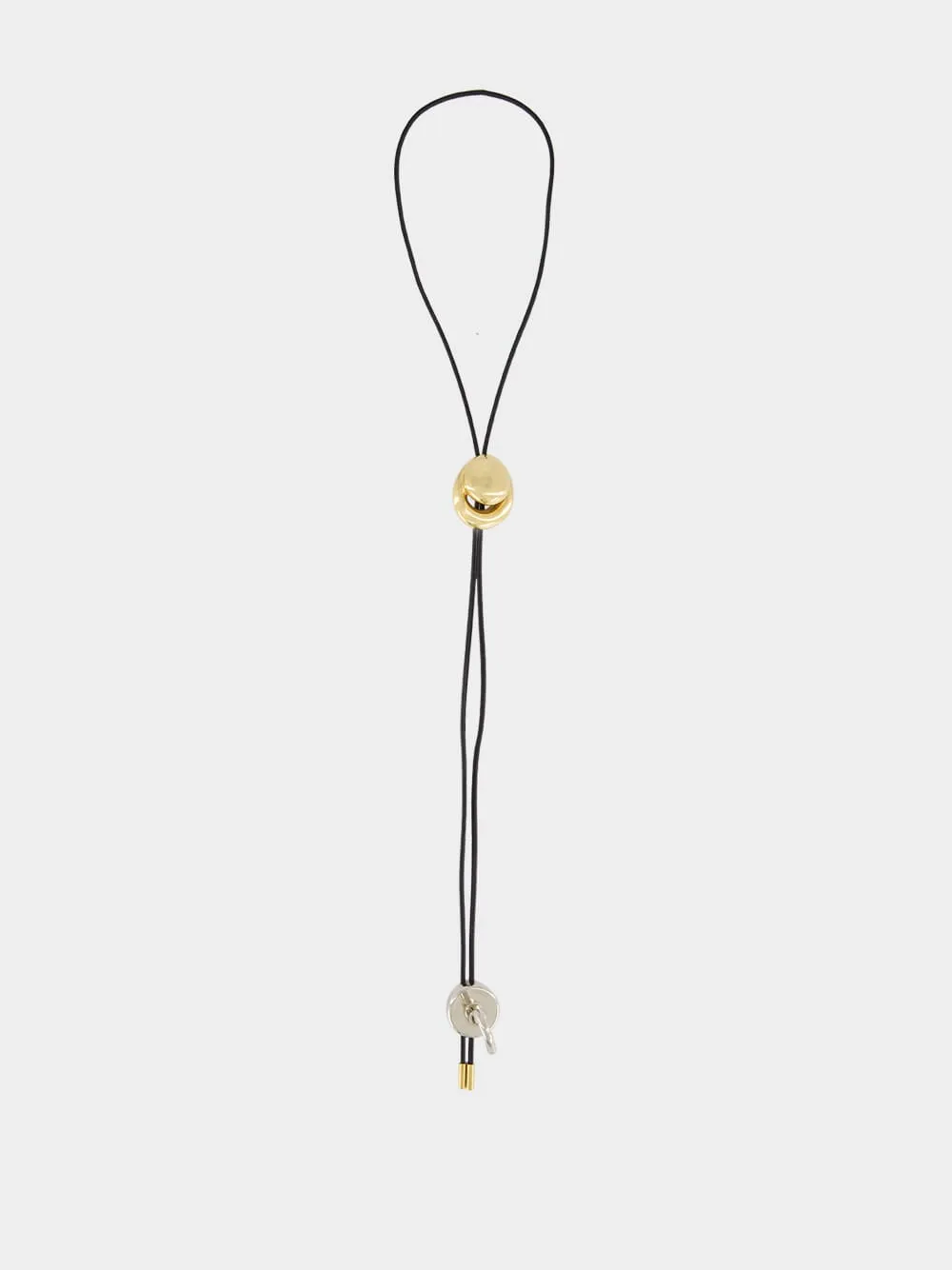 Gold Blow Up Cord Bolo Tie sold by Fashion Clinic