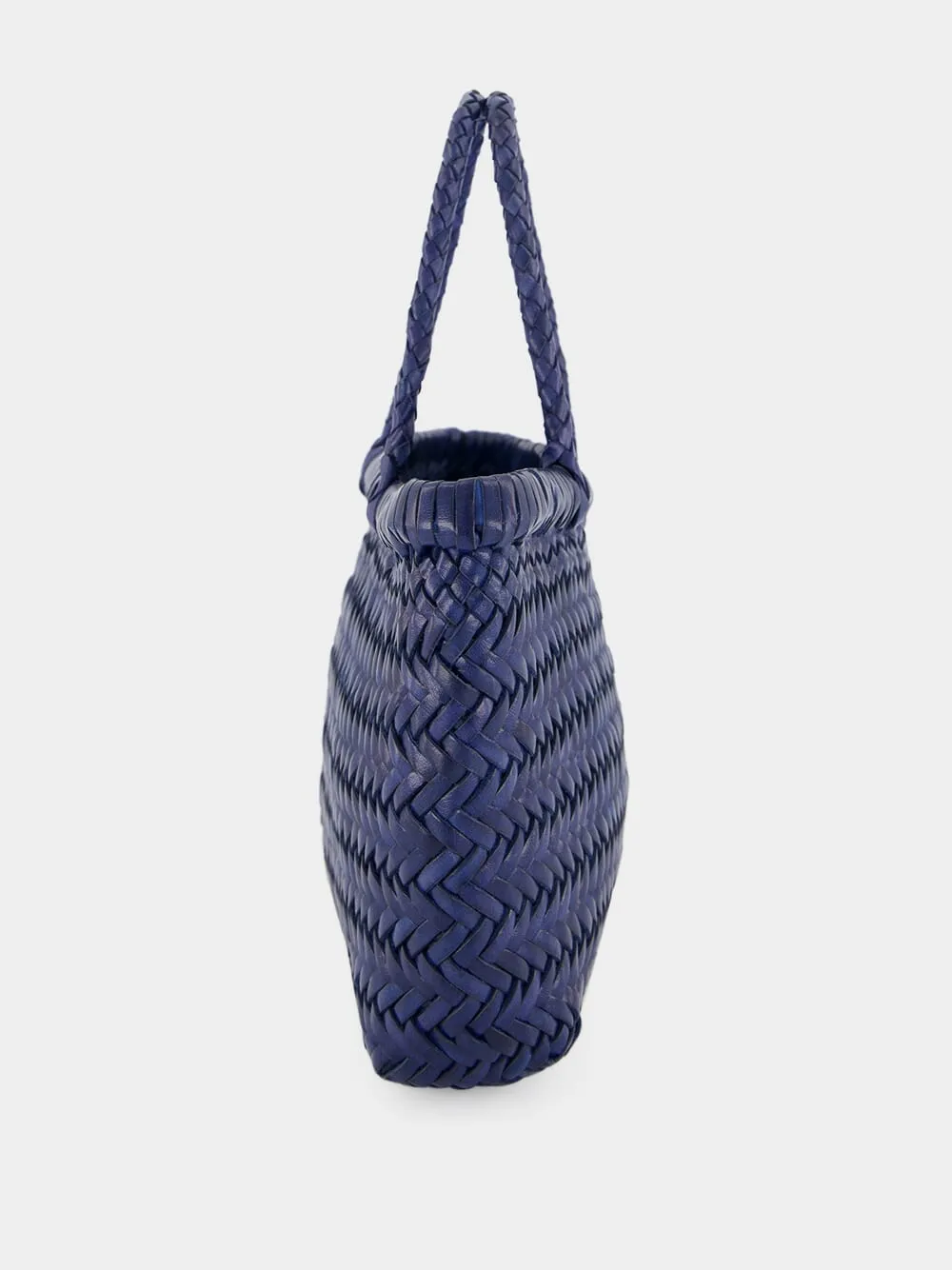 Mini Flat Gora Navy Blue Woven Bag sold by Fashion Clinic product image thumbnail 3