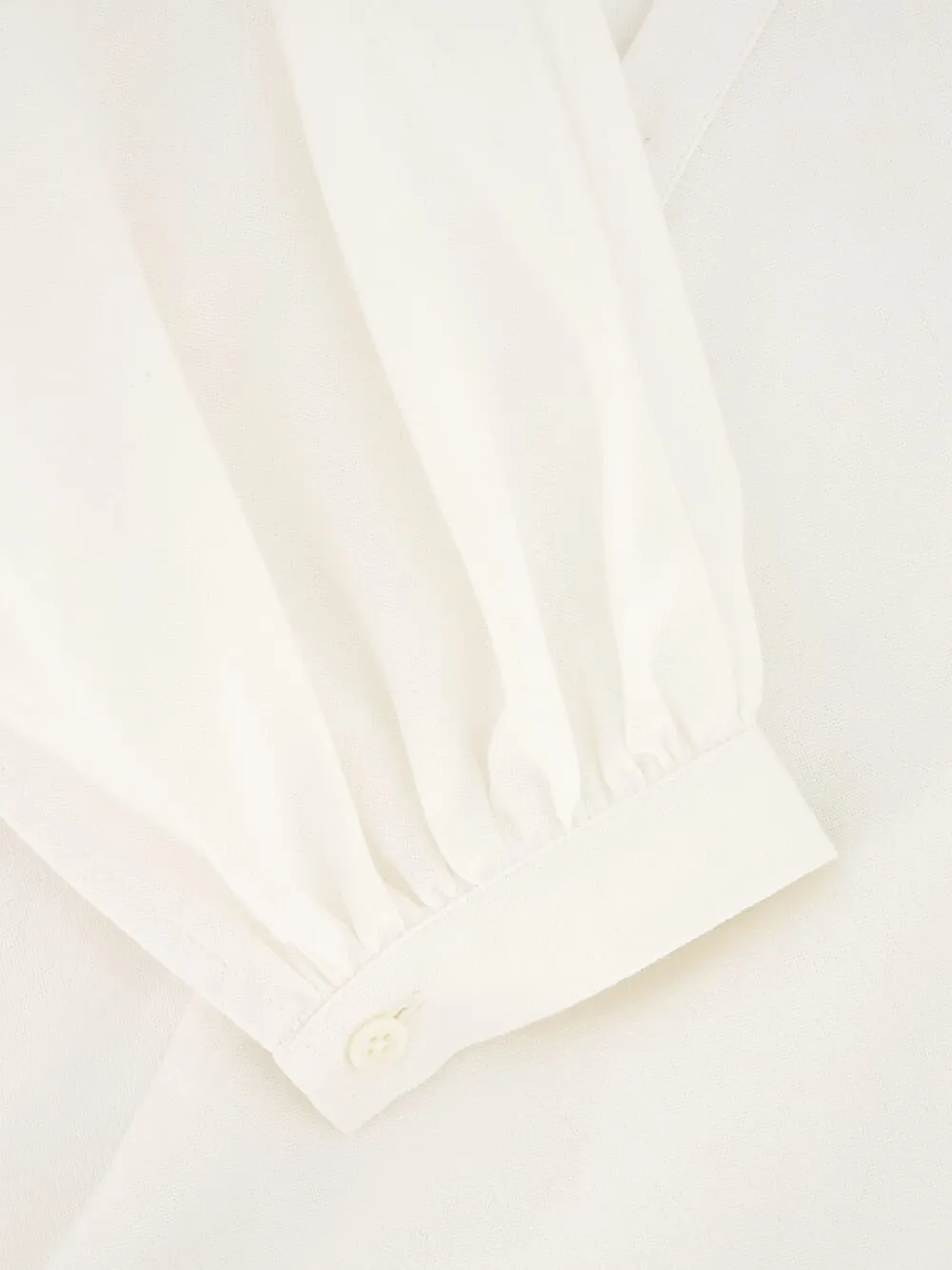 White Touarreg Cotton Balloon Sleeve Tunic sold by Fashion Clinic product image thumbnail 4