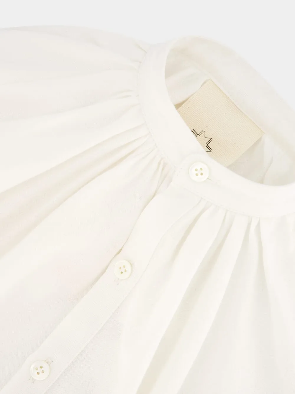 White Touarreg Cotton Balloon Sleeve Tunic sold by Fashion Clinic product image thumbnail 3