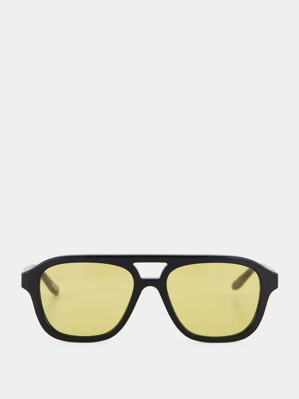 Black Daily Pilot Acetate Sunglasses sold by Fashion Clinic