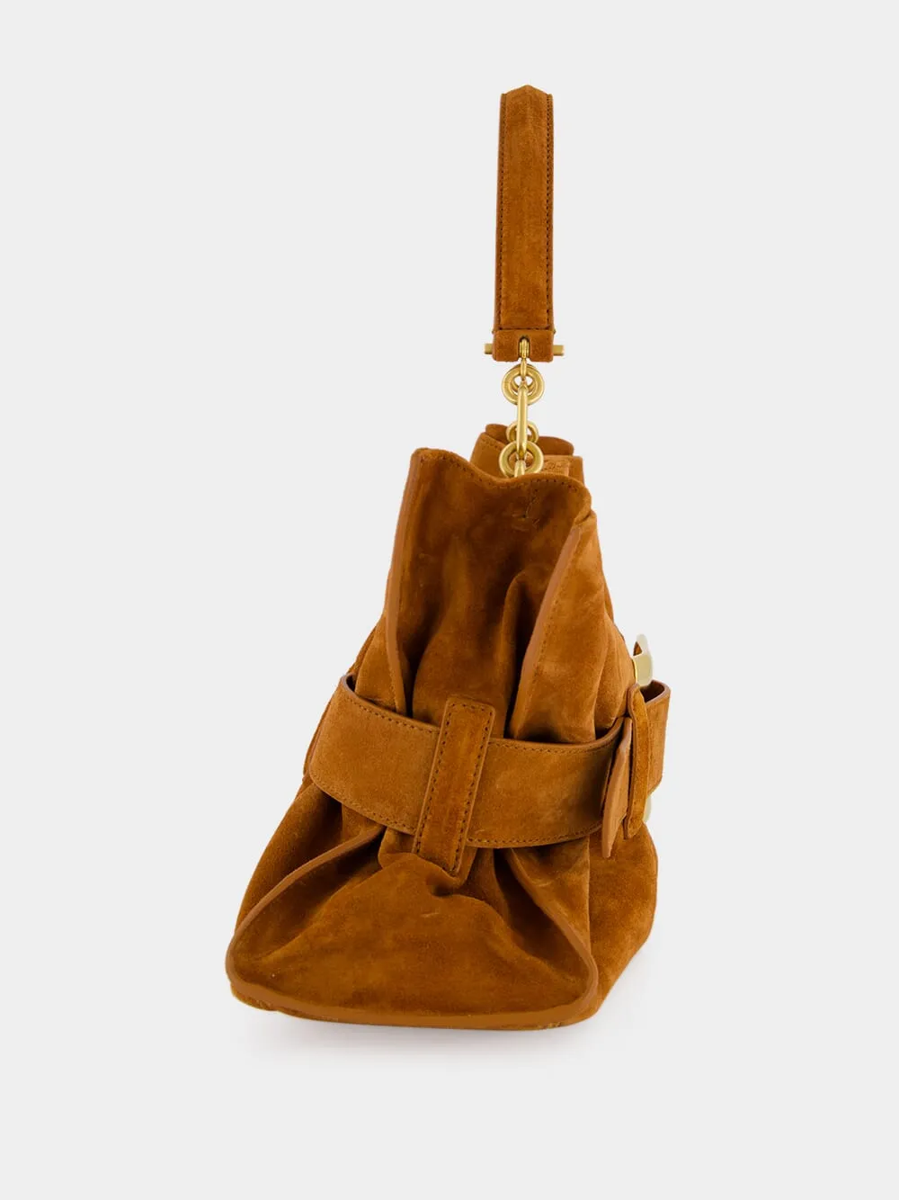 Brown Anthem Medium Suede Leather Bag sold by Fashion Clinic product image thumbnail 5